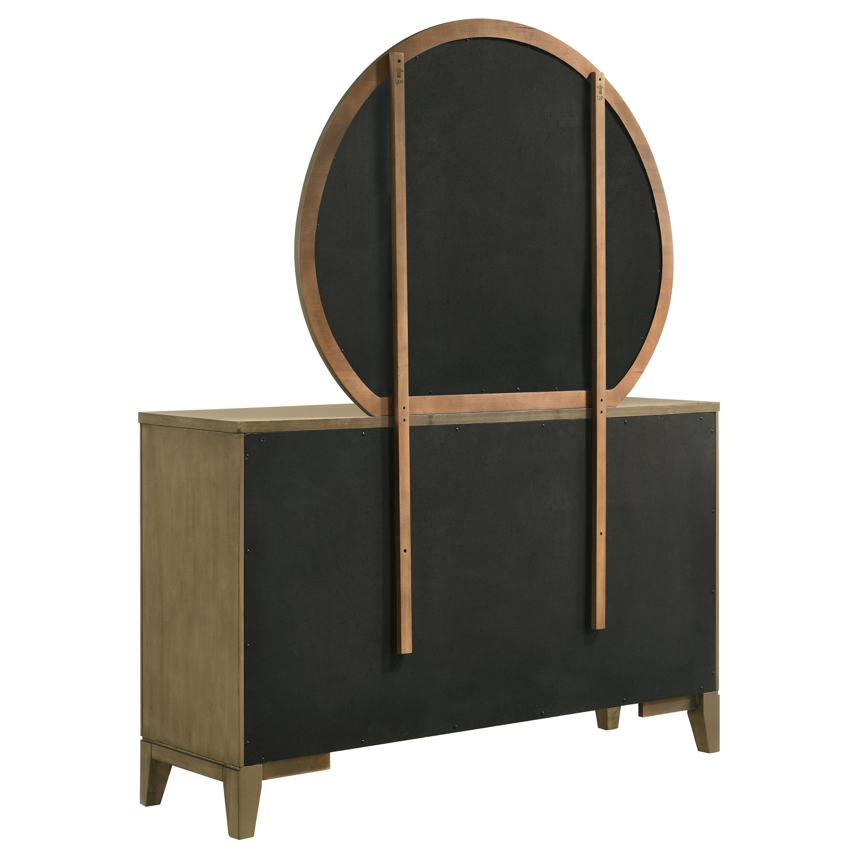 Granada 8-drawer Dresser and Mirror Natural Pine - Tampa Furniture Outlet