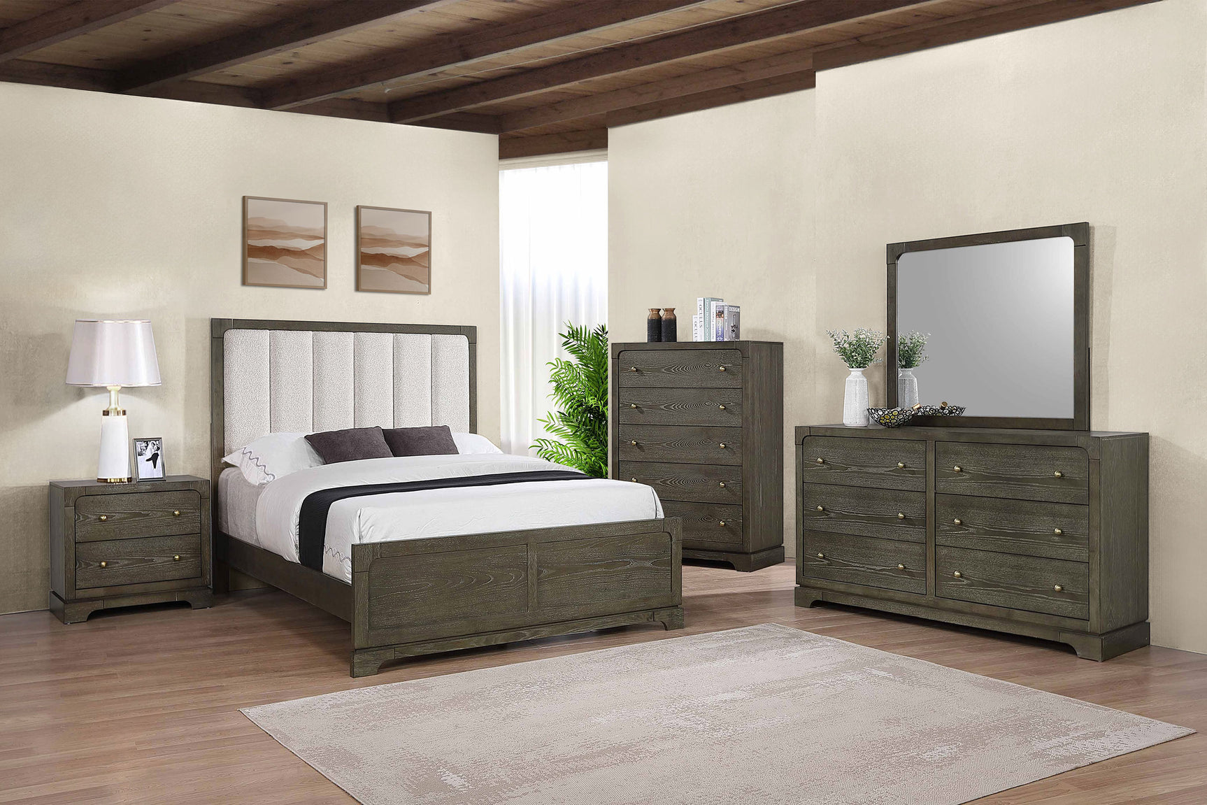 Tampa Furniture Outlet - Coaster - Gran Park 5-piece Eastern King Bedroom Set Dark Cocoa - 224930KE-S5