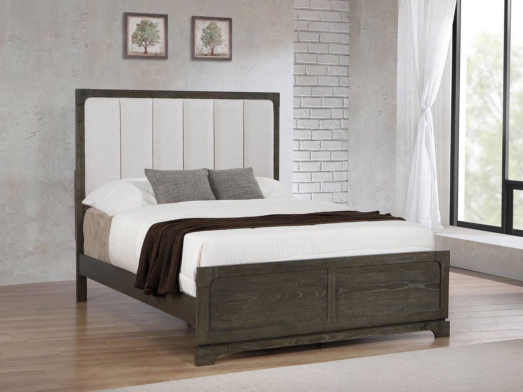 Gran Park 59-inch Queen Panel Bed Dark Cocoa - Tampa Furniture Outlet