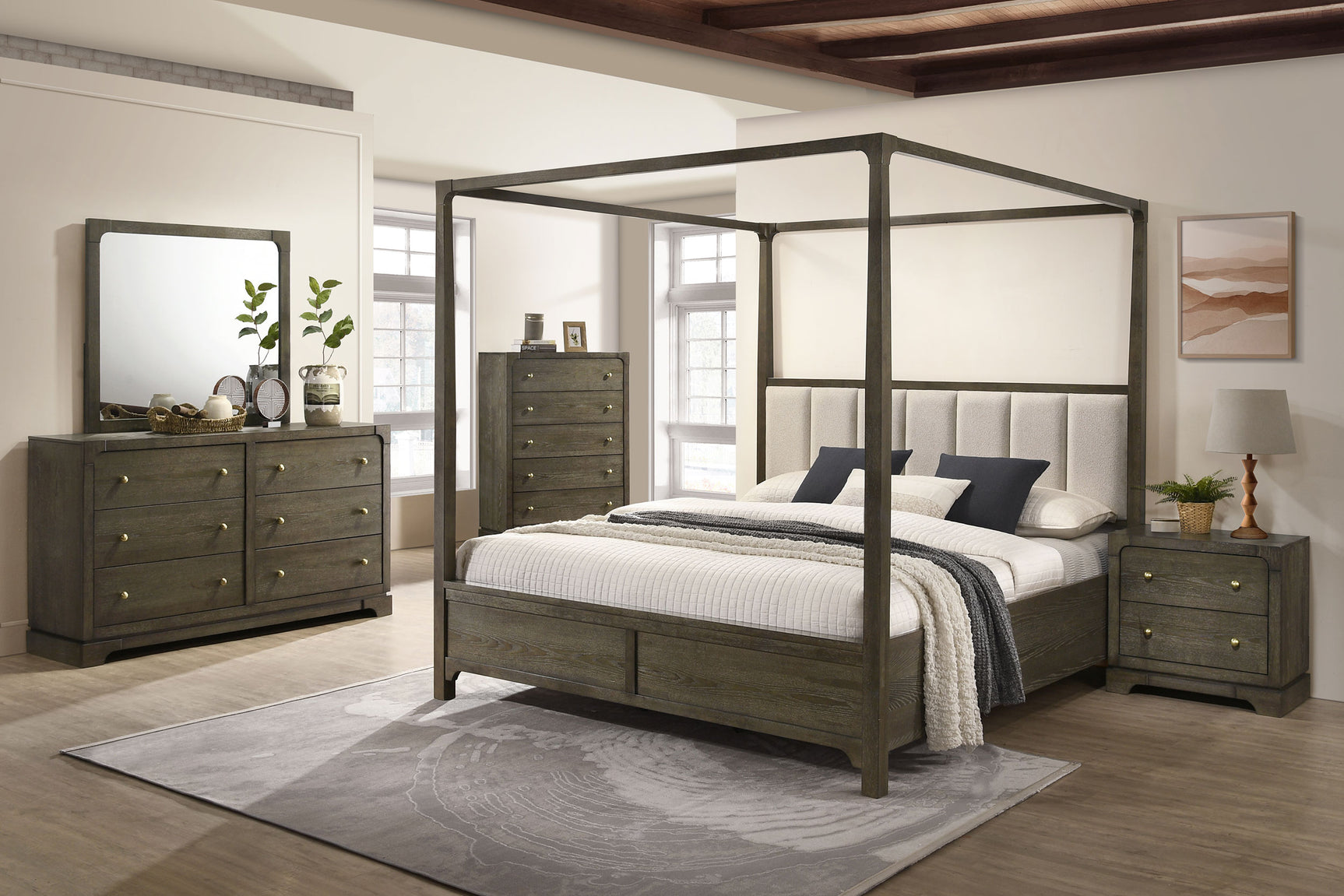 Tampa Furniture Outlet - Coaster - Gran Park 5-piece Eastern King Bedroom Set Dark Cocoa - 224931KE-S5