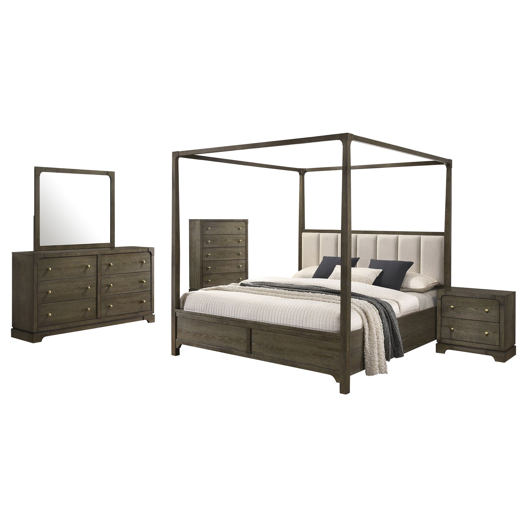 Gran Park 5-piece Eastern King Bedroom Set Dark Cocoa - Tampa Furniture Outlet