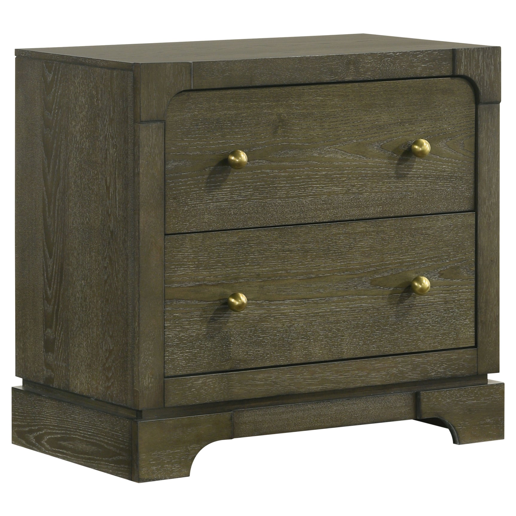 Tampa Furniture Outlet - Coaster - Gran Park 2-drawer Nightstand Bedside Table Dark Cocoa - 224932