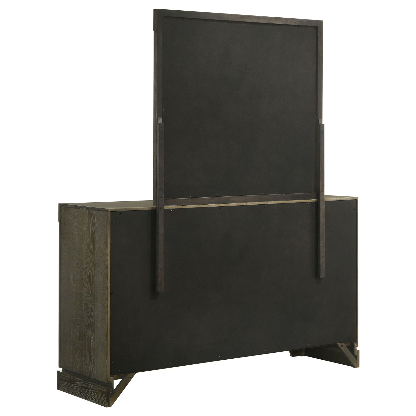Gran Park 6-drawer Dresser and Mirror Dark Cocoa - Tampa Furniture Outlet