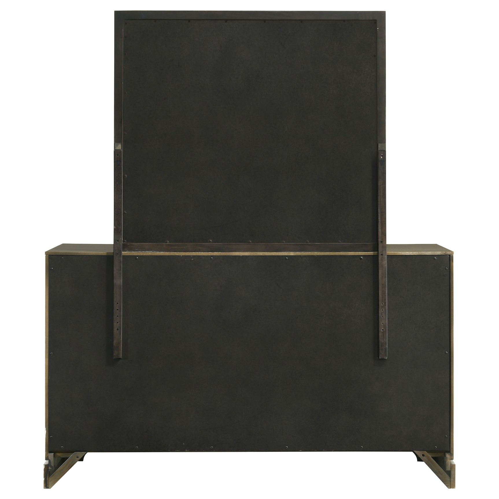 Gran Park 6-drawer Dresser and Mirror Dark Cocoa - Tampa Furniture Outlet