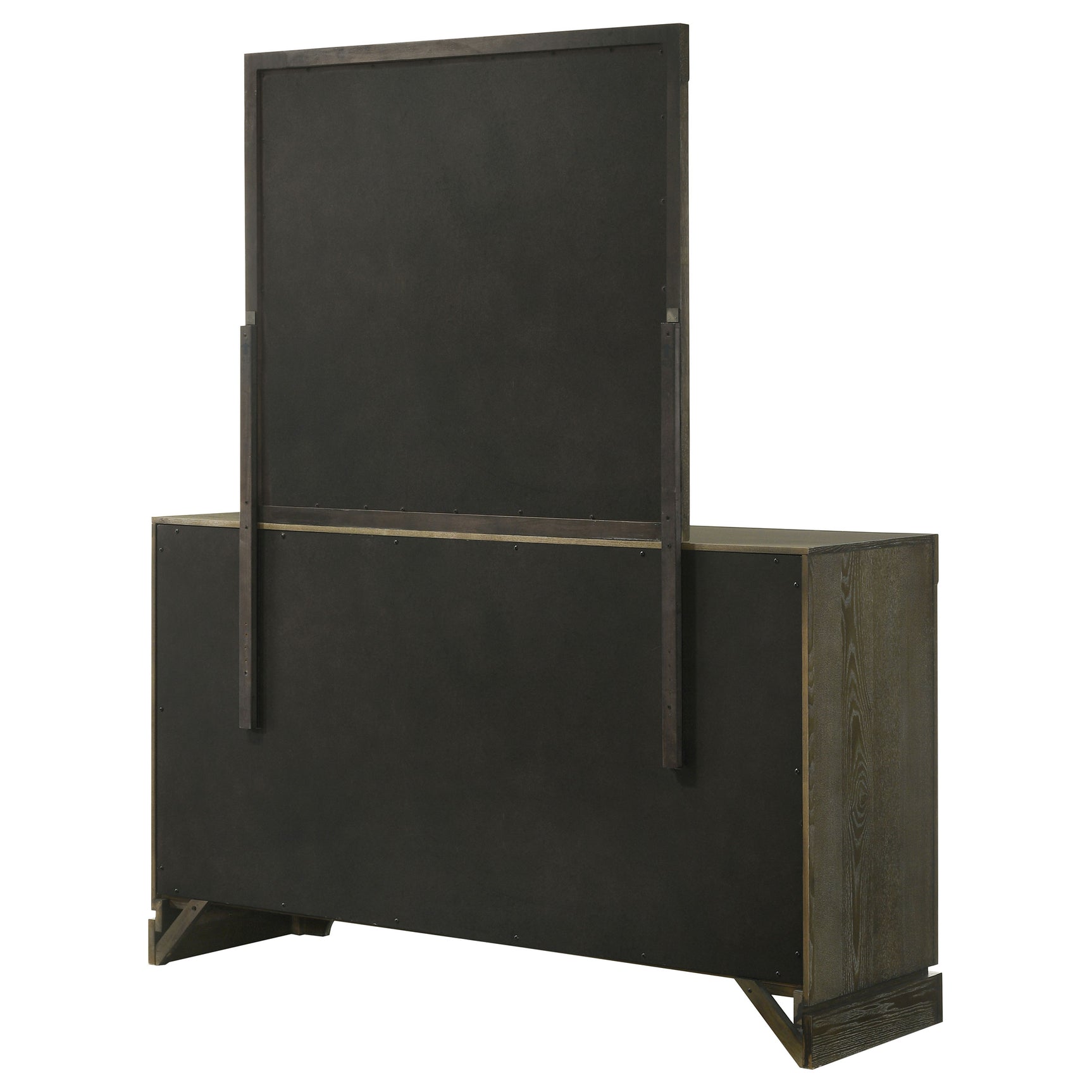 Gran Park 6-drawer Dresser and Mirror Dark Cocoa - Tampa Furniture Outlet