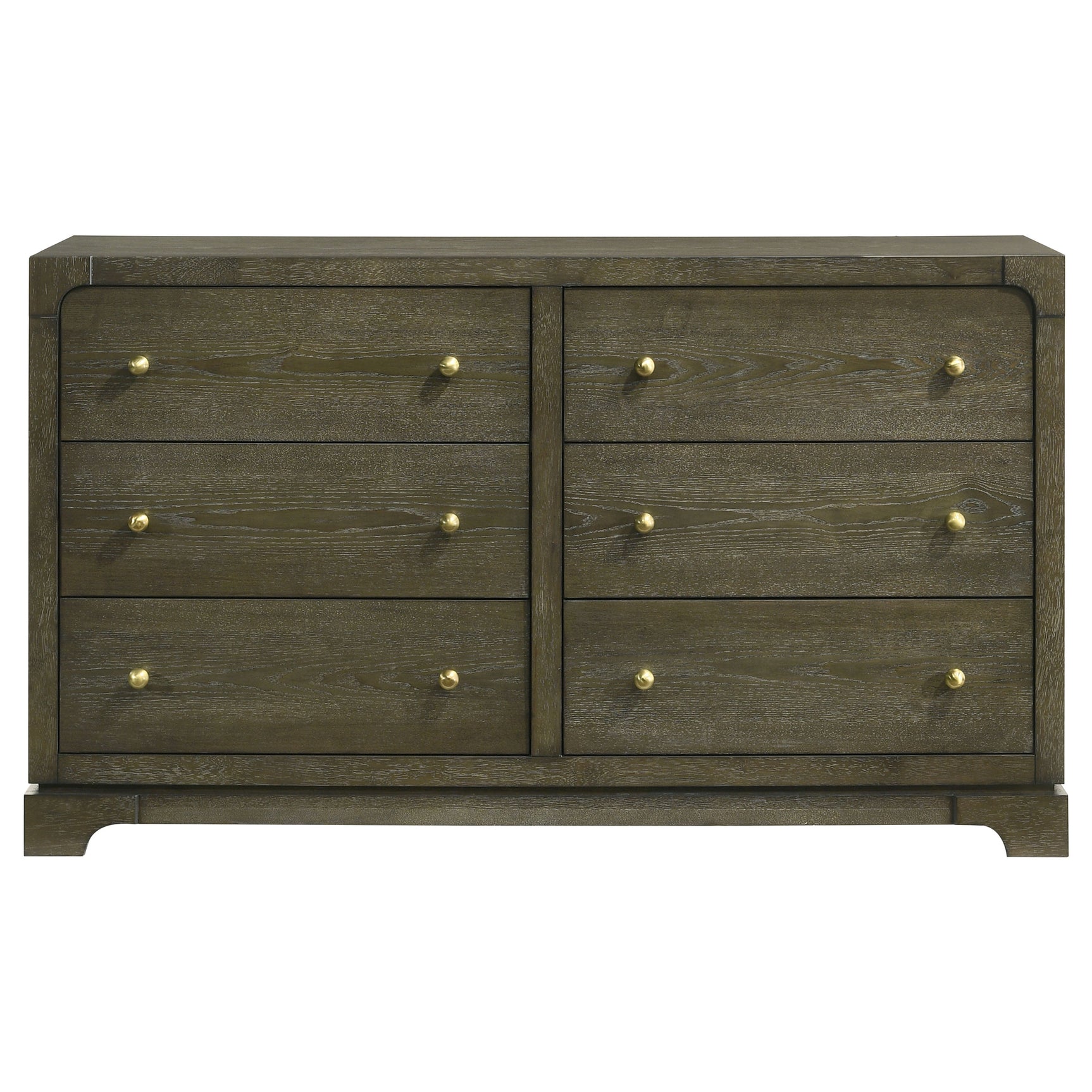 Gran Park 6-drawer Dresser Cabinet Dark Cocoa - Tampa Furniture Outlet