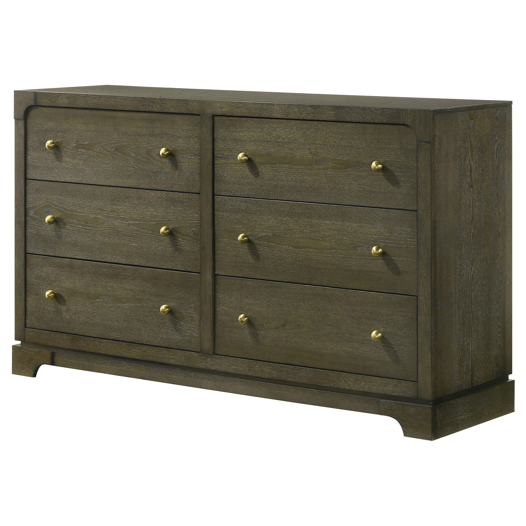 Gran Park 6-drawer Dresser Cabinet Dark Cocoa - Tampa Furniture Outlet