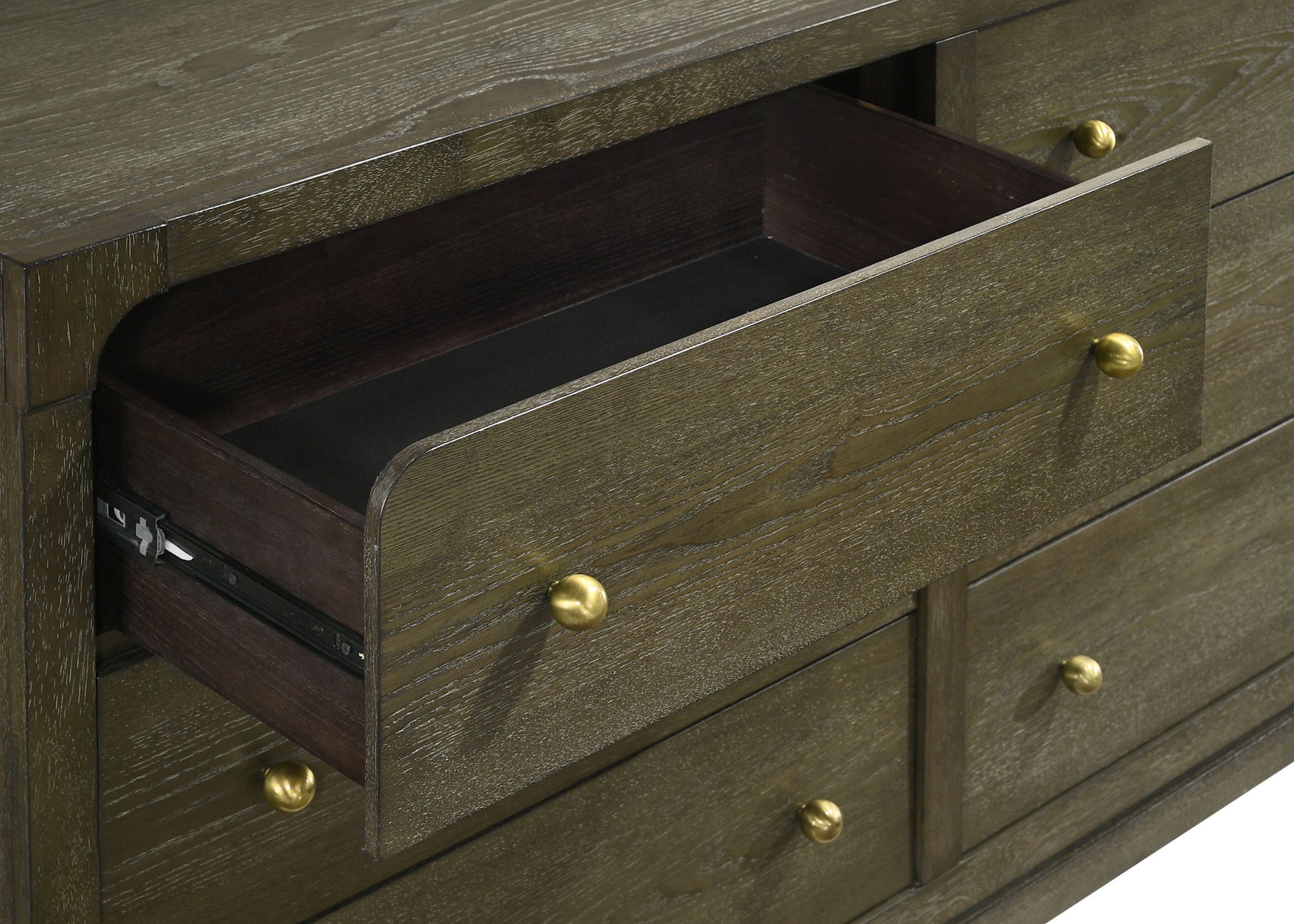 Gran Park 6-drawer Dresser Cabinet Dark Cocoa - Tampa Furniture Outlet