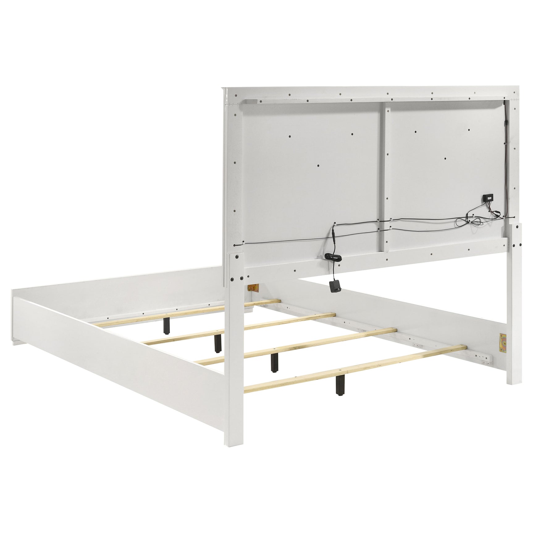 Ives 5-piece Queen Bedroom Set White High Gloss - Tampa Furniture Outlet