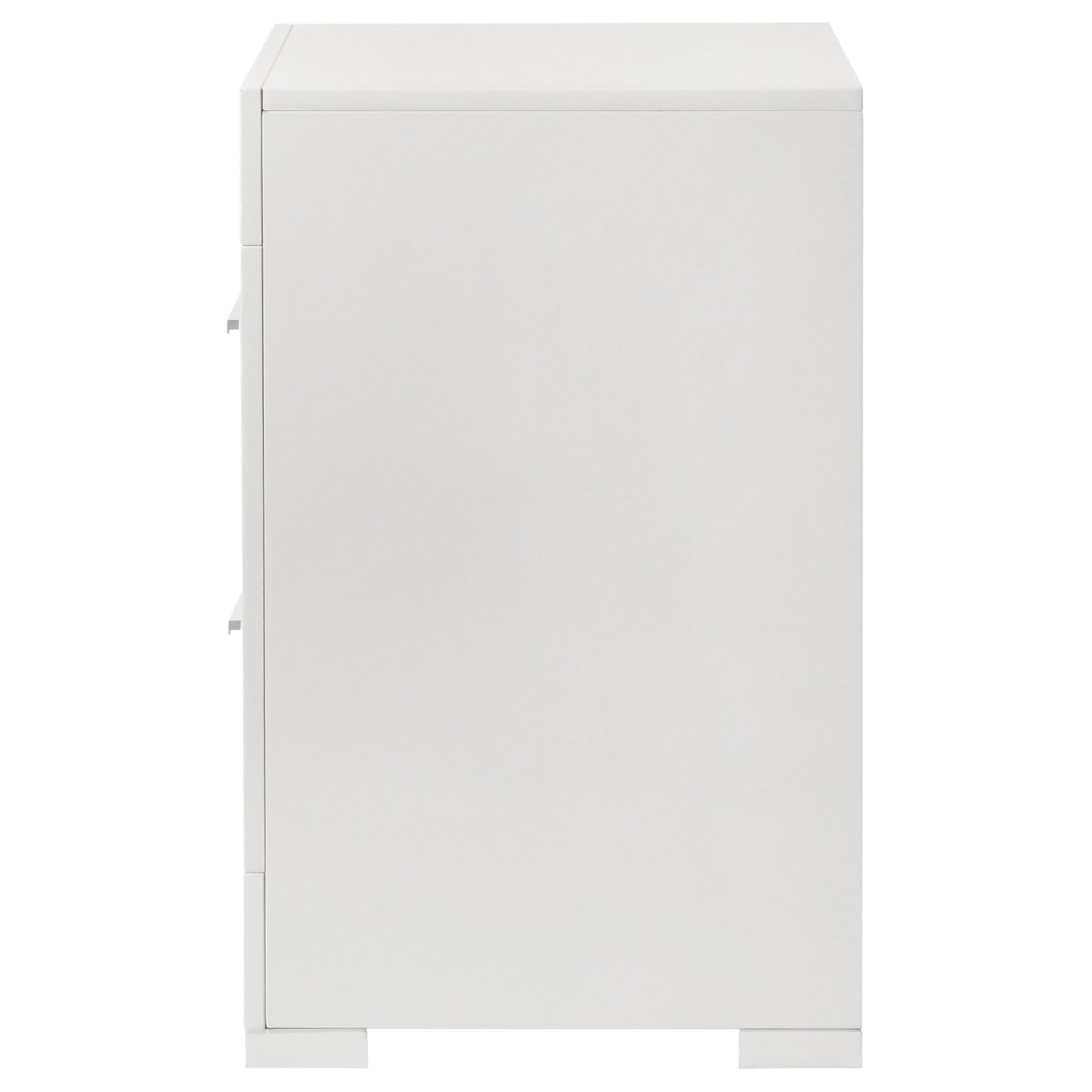 Ives 2-drawer Nightstand Bedside Table White High Gloss - Tampa Furniture Outlet