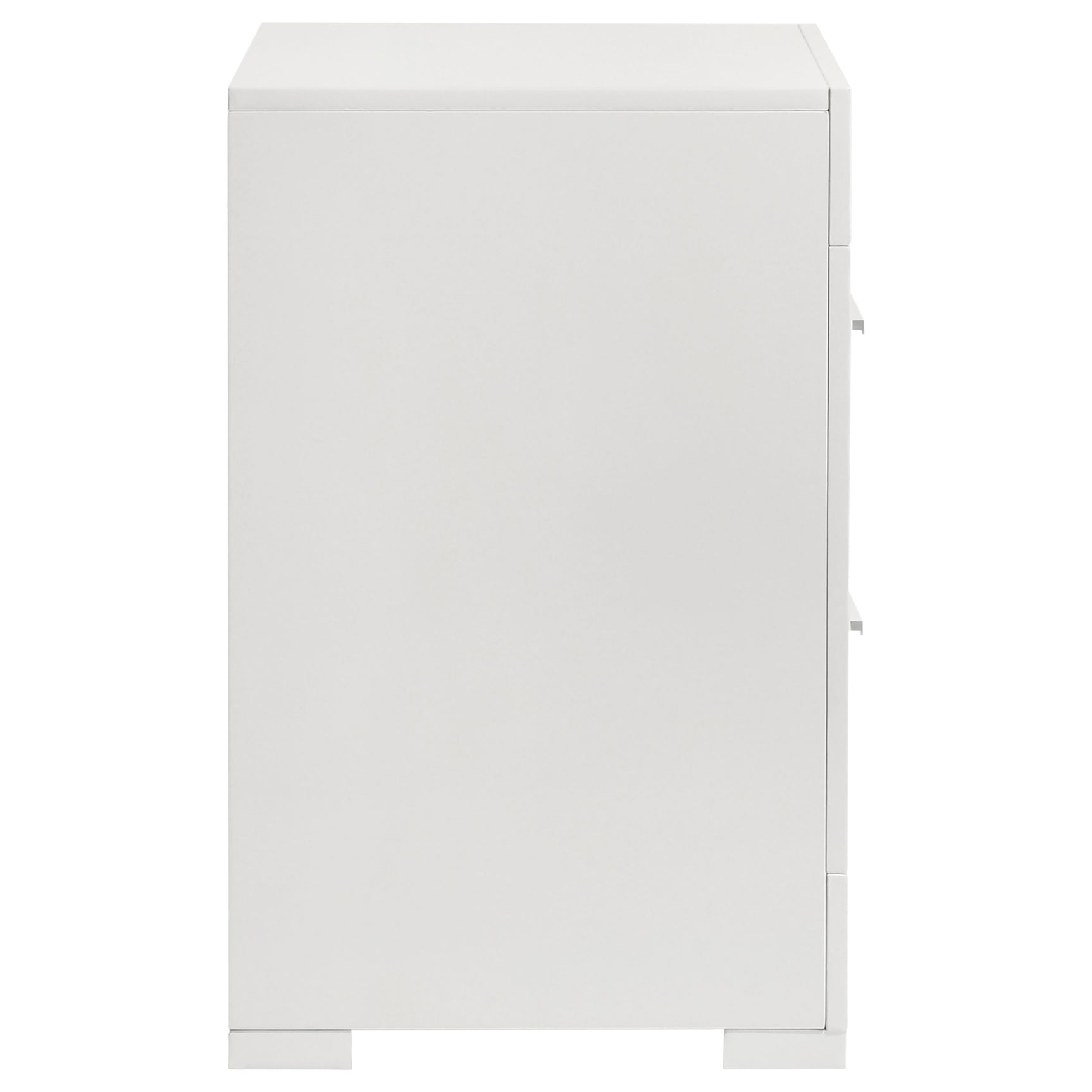 Ives 2-drawer Nightstand Bedside Table White High Gloss - Tampa Furniture Outlet