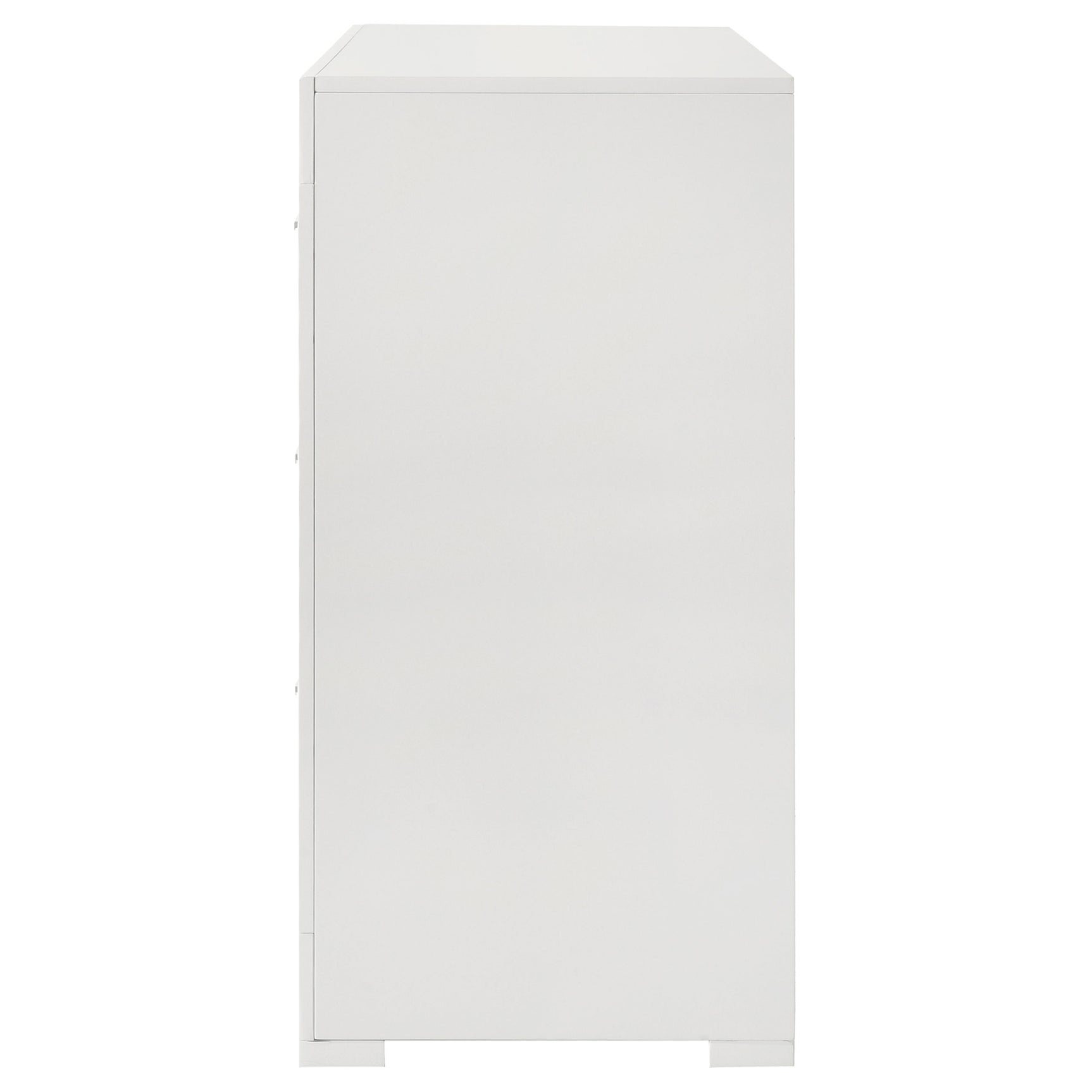 Ives 6-drawer Dresser Cabinet White High Gloss - Tampa Furniture Outlet