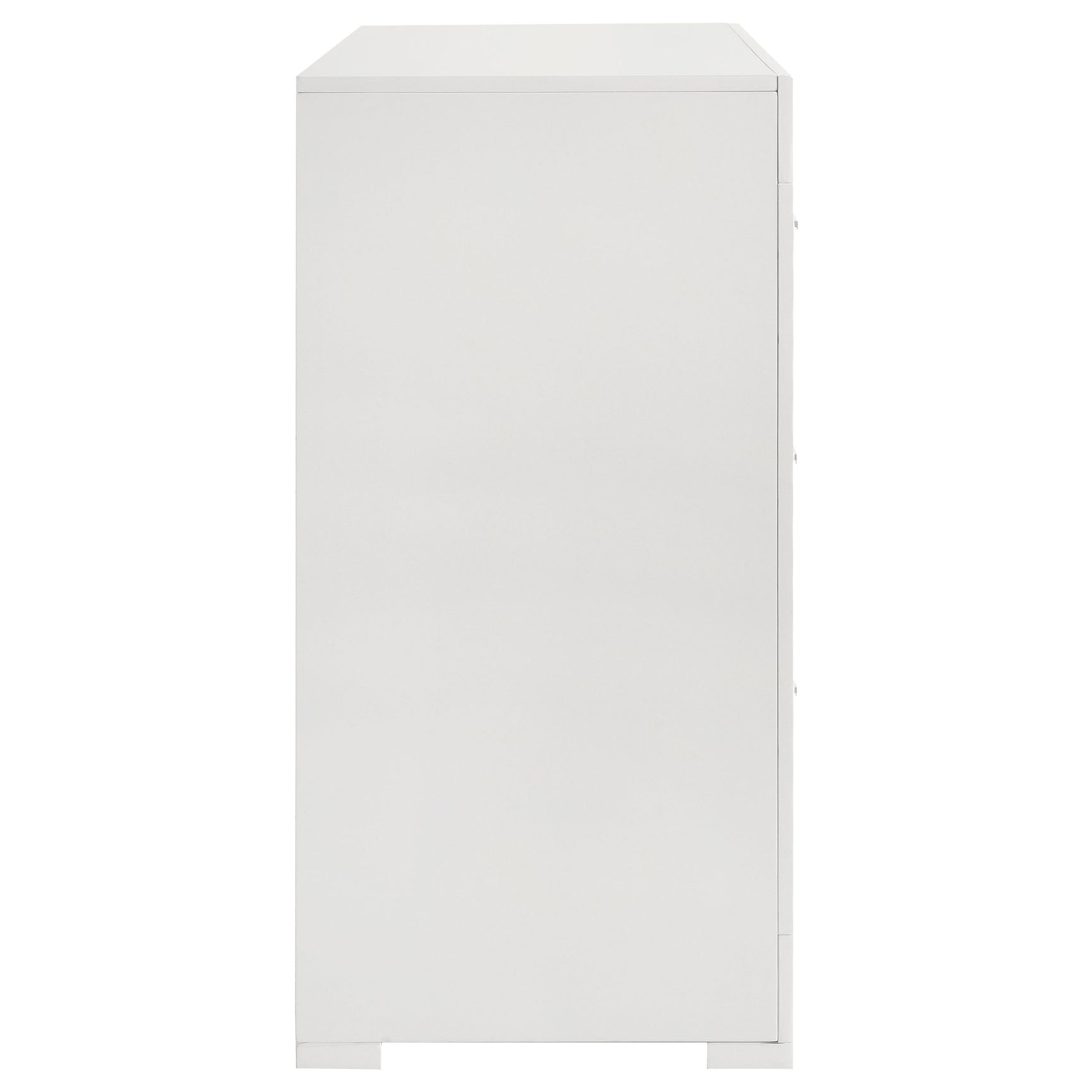 Ives 6-drawer Dresser Cabinet White High Gloss - Tampa Furniture Outlet