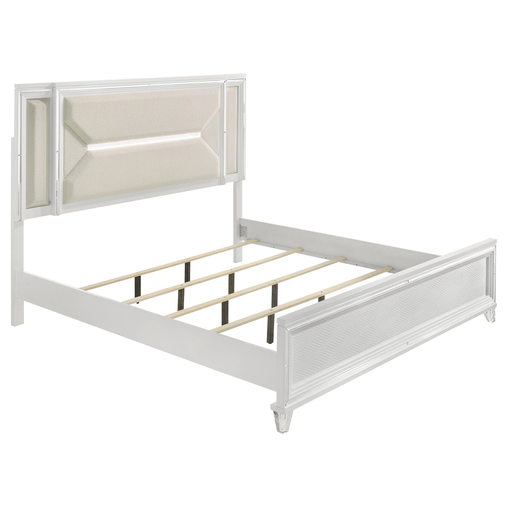 Marmore 4-piece Eastern King Bedroom Set White - Tampa Furniture Outlet