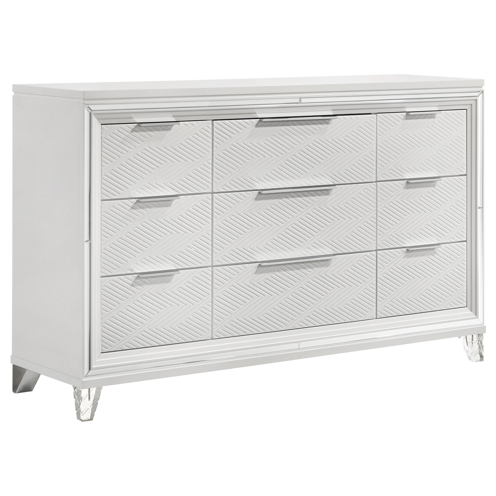 Marmore 4-piece Eastern King Bedroom Set White - Tampa Furniture Outlet