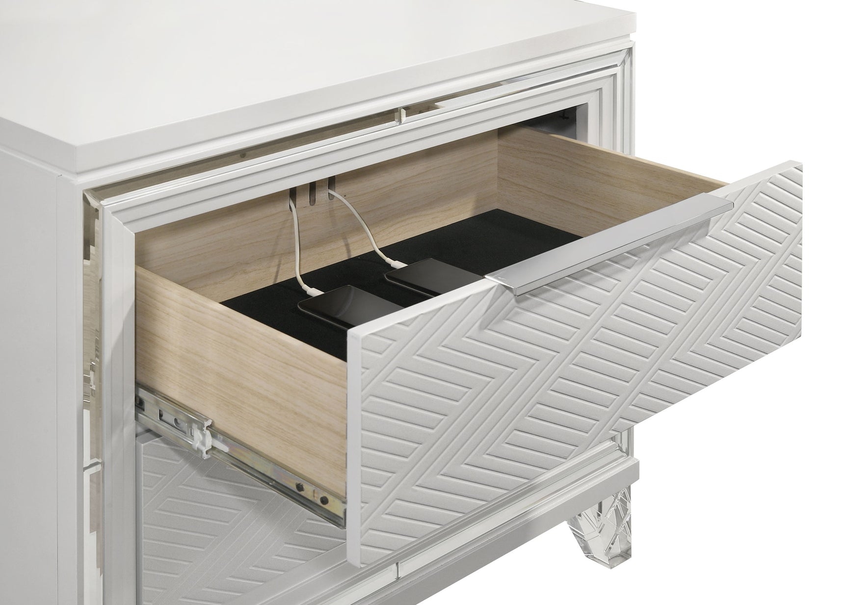 Marmore 4-piece Eastern King Bedroom Set White - Tampa Furniture Outlet