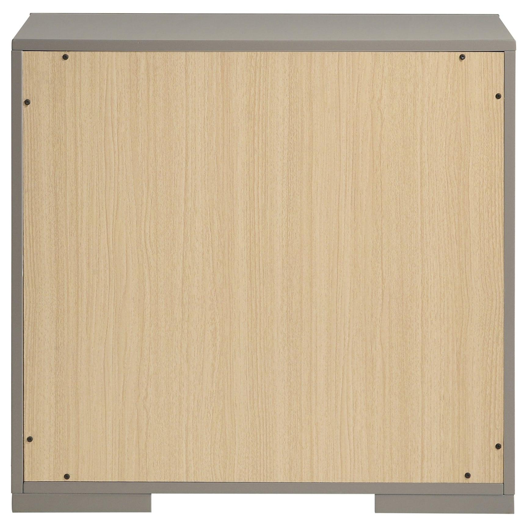 Ives 2-drawer Nightstand Bedside Table Grey High Gloss - Tampa Furniture Outlet