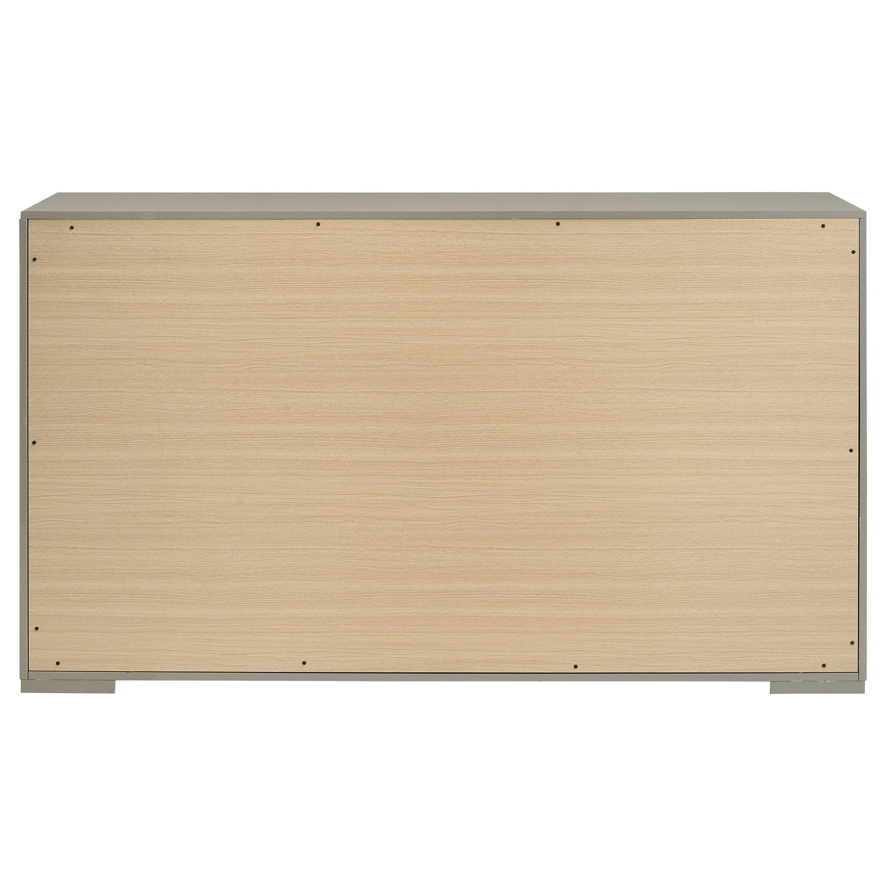 Ives 6-drawer Dresser Cabinet Grey High Gloss - Tampa Furniture Outlet