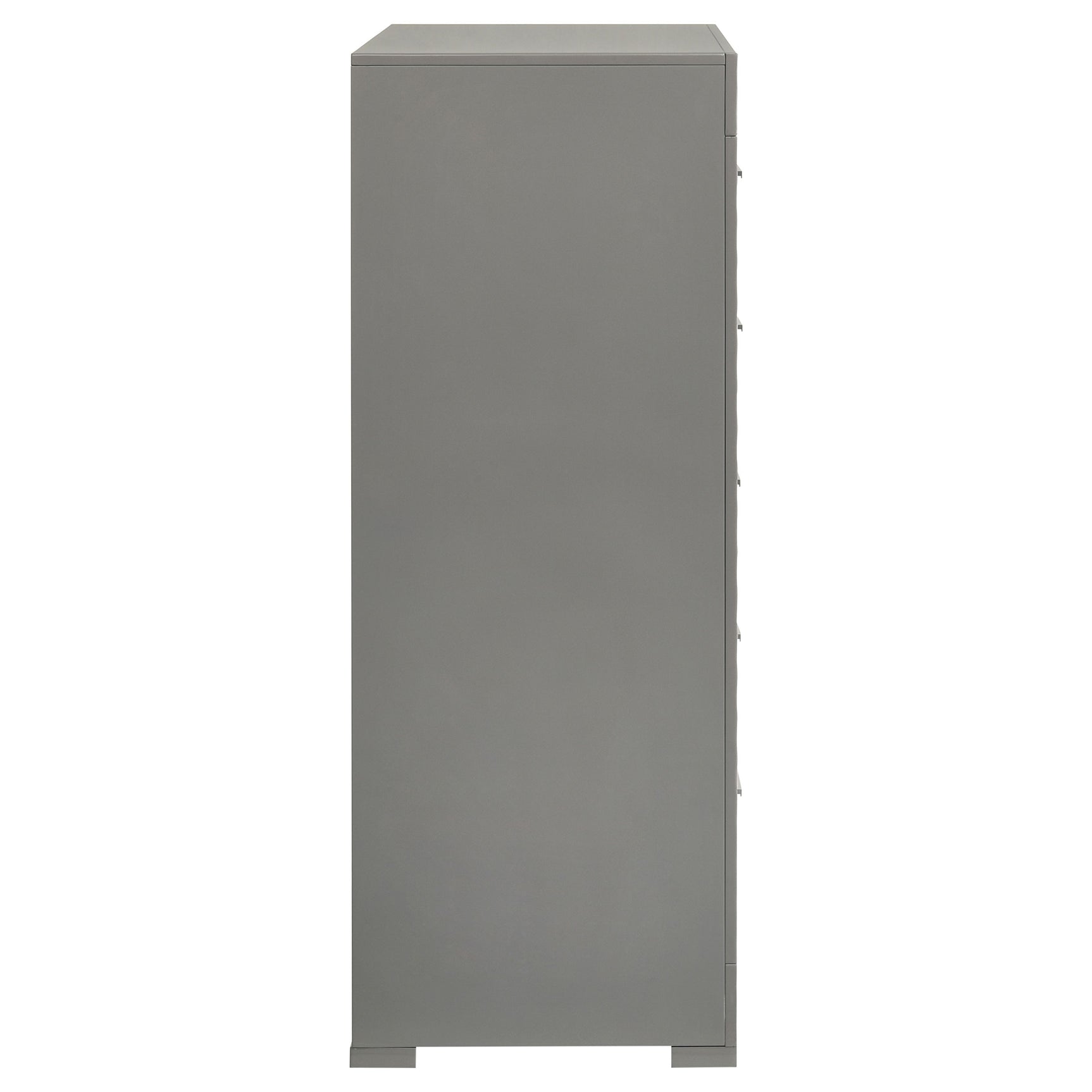 Ives 5-drawer Bedroom Chest of Drawers Grey High Gloss - Tampa Furniture Outlet
