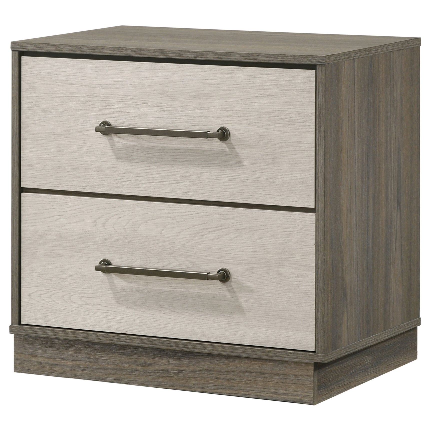 Fenwick 2-drawer Nightstand Bedside Table Grey Oak - Tampa Furniture Outlet