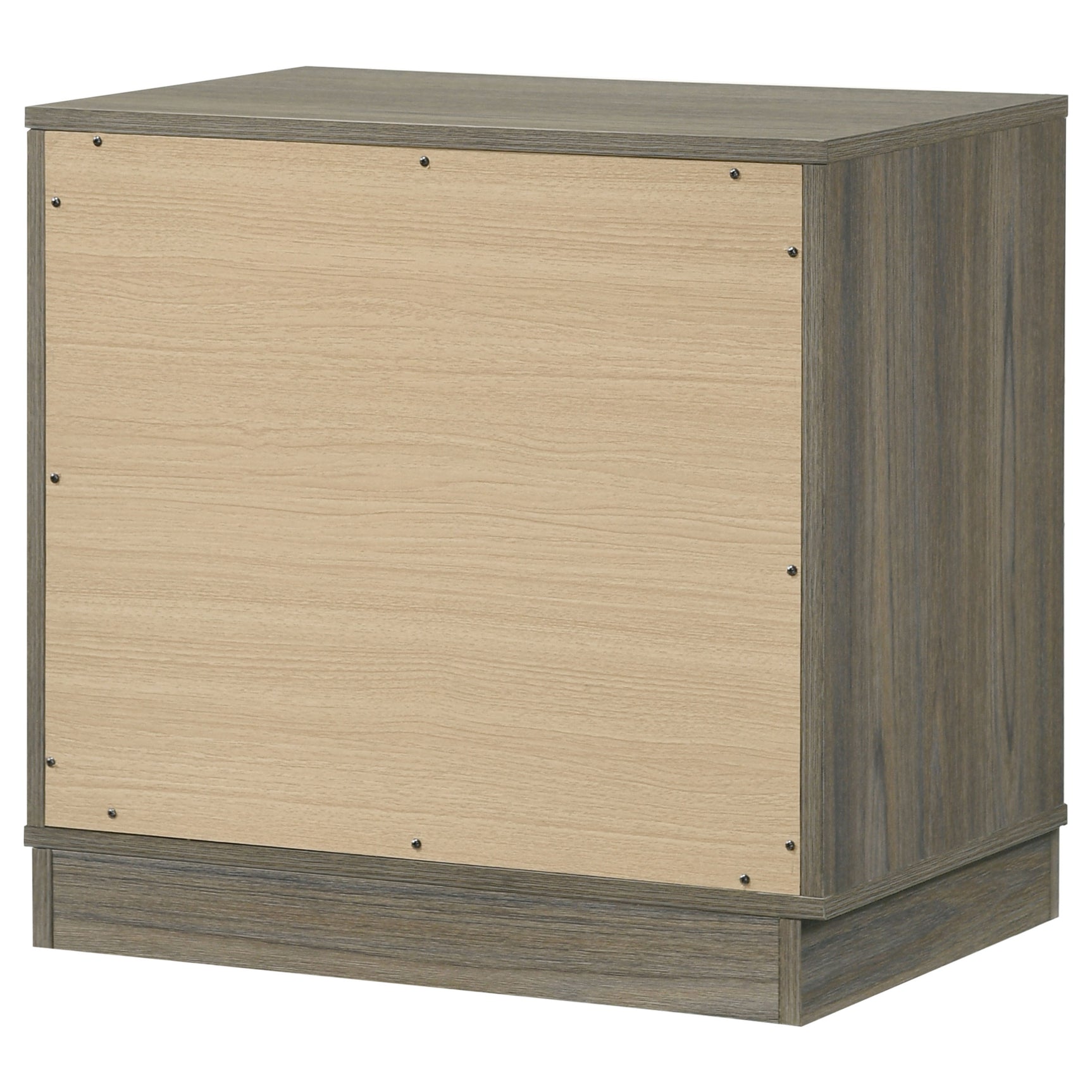 Fenwick 2-drawer Nightstand Bedside Table Grey Oak