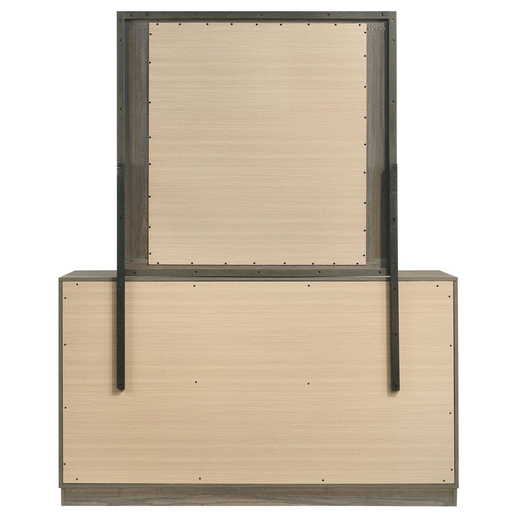 Fenwick 9-drawer Dresser with Mirror Grey Oak - Tampa Furniture Outlet