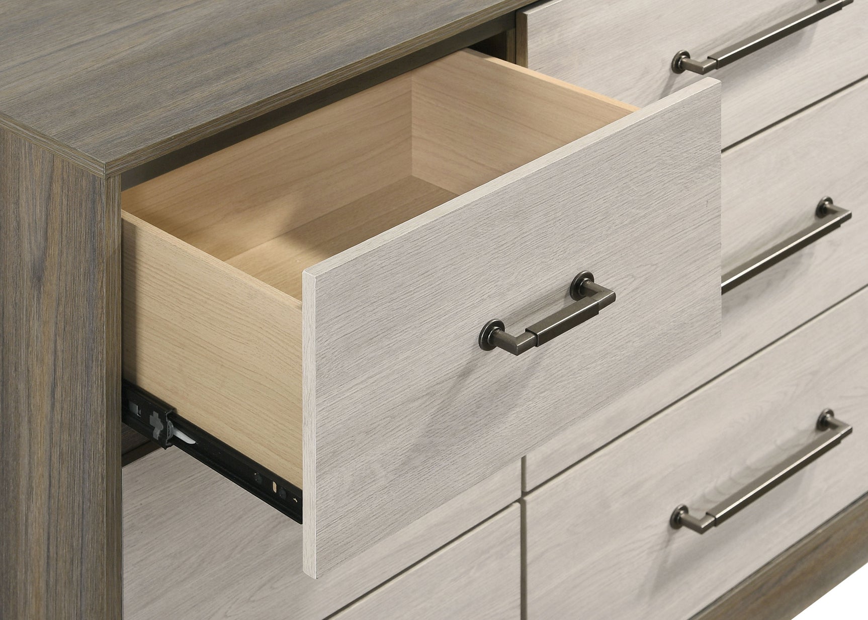 Fenwick 9-drawer Dresser with Mirror Grey Oak - Tampa Furniture Outlet