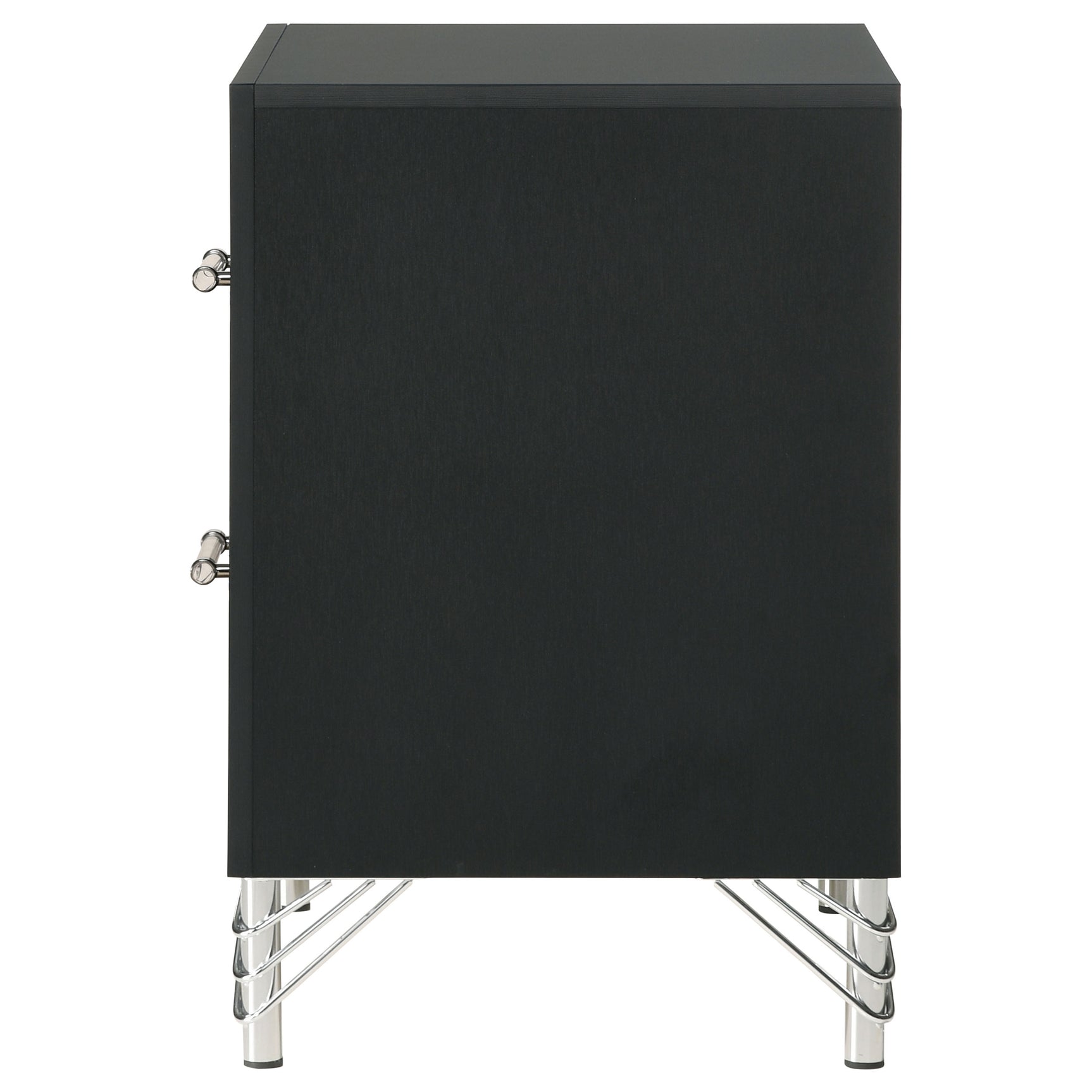 Lucia 2-drawer Nightstand Bedside Table Black - Tampa Furniture Outlet