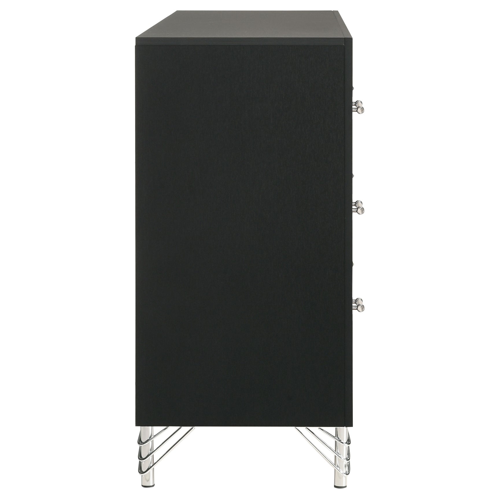 Lucia 6-drawer Dresser Cabinet Black - Tampa Furniture Outlet