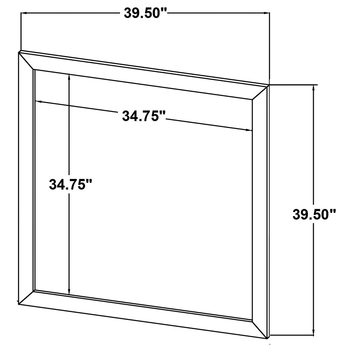 Kaywood Dresser Mirror Natural Pine