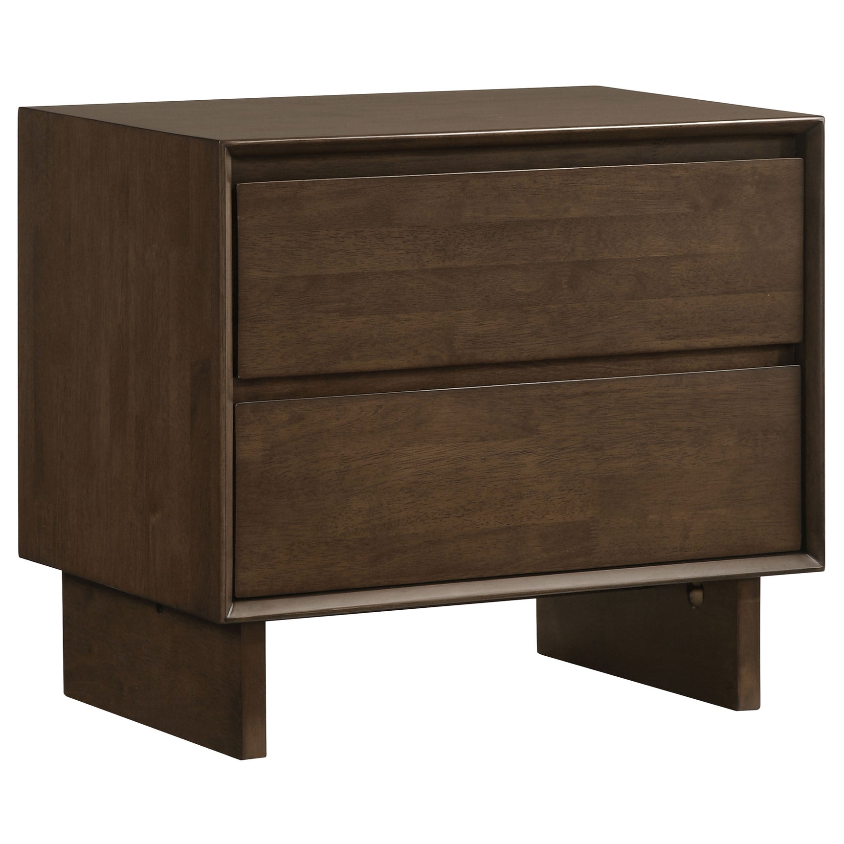 Tampa Furniture Outlet - Coaster - Glenwood 2-drawer Nightstand Bedside Table Warm Brown - 225012