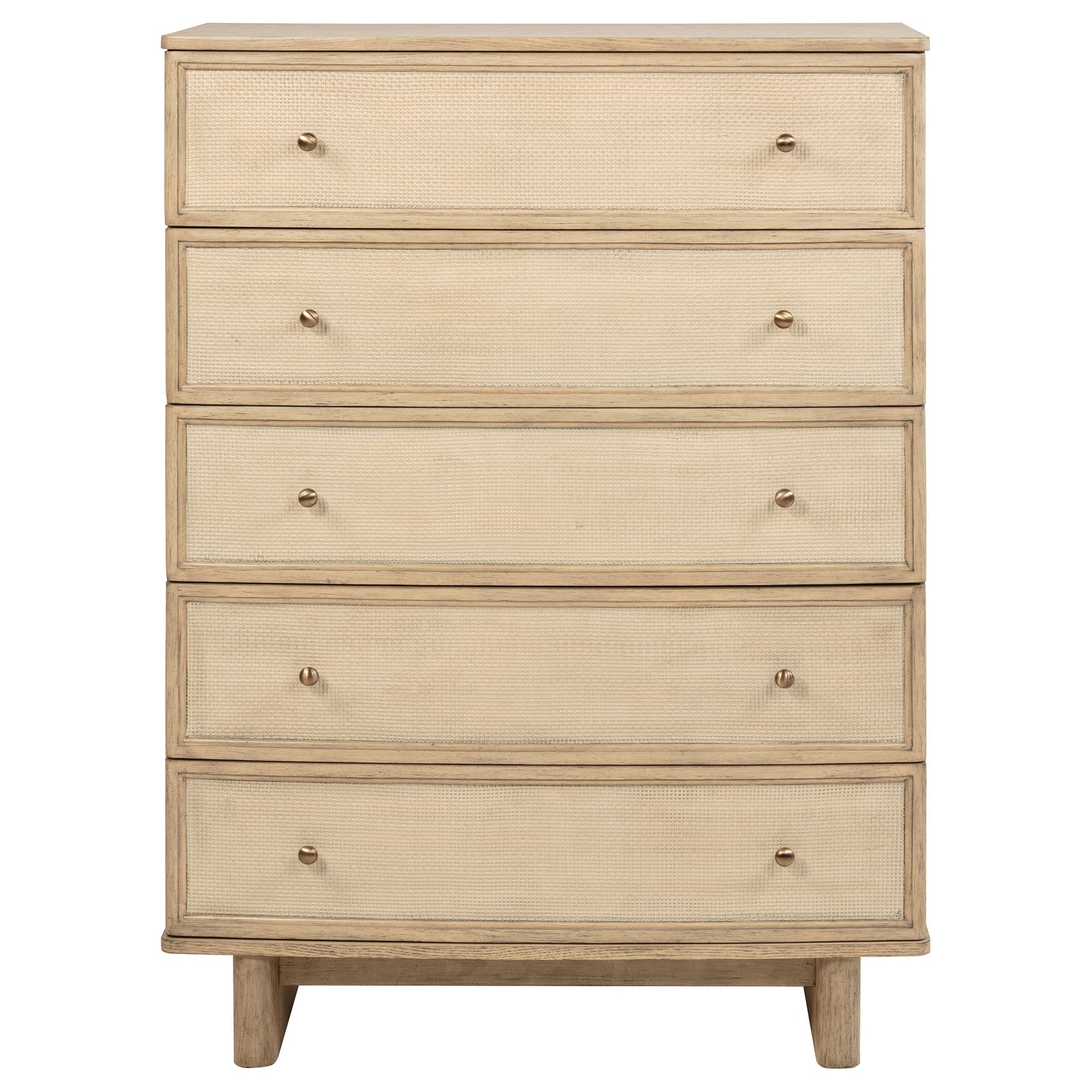 Kailani 5-drawer Bedroom Chest of Drawers Beige Oak - Tampa Furniture Outlet