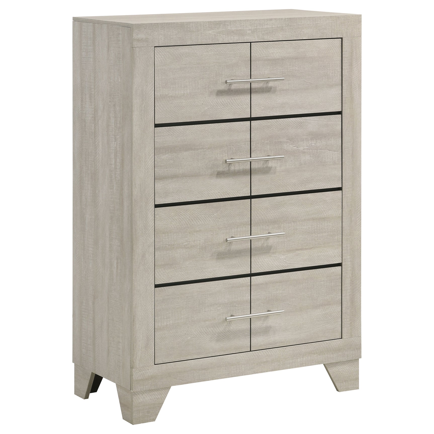 Trenton 5-piece Twin Bedroom Set Rustic Cream - Tampa Furniture Outlet