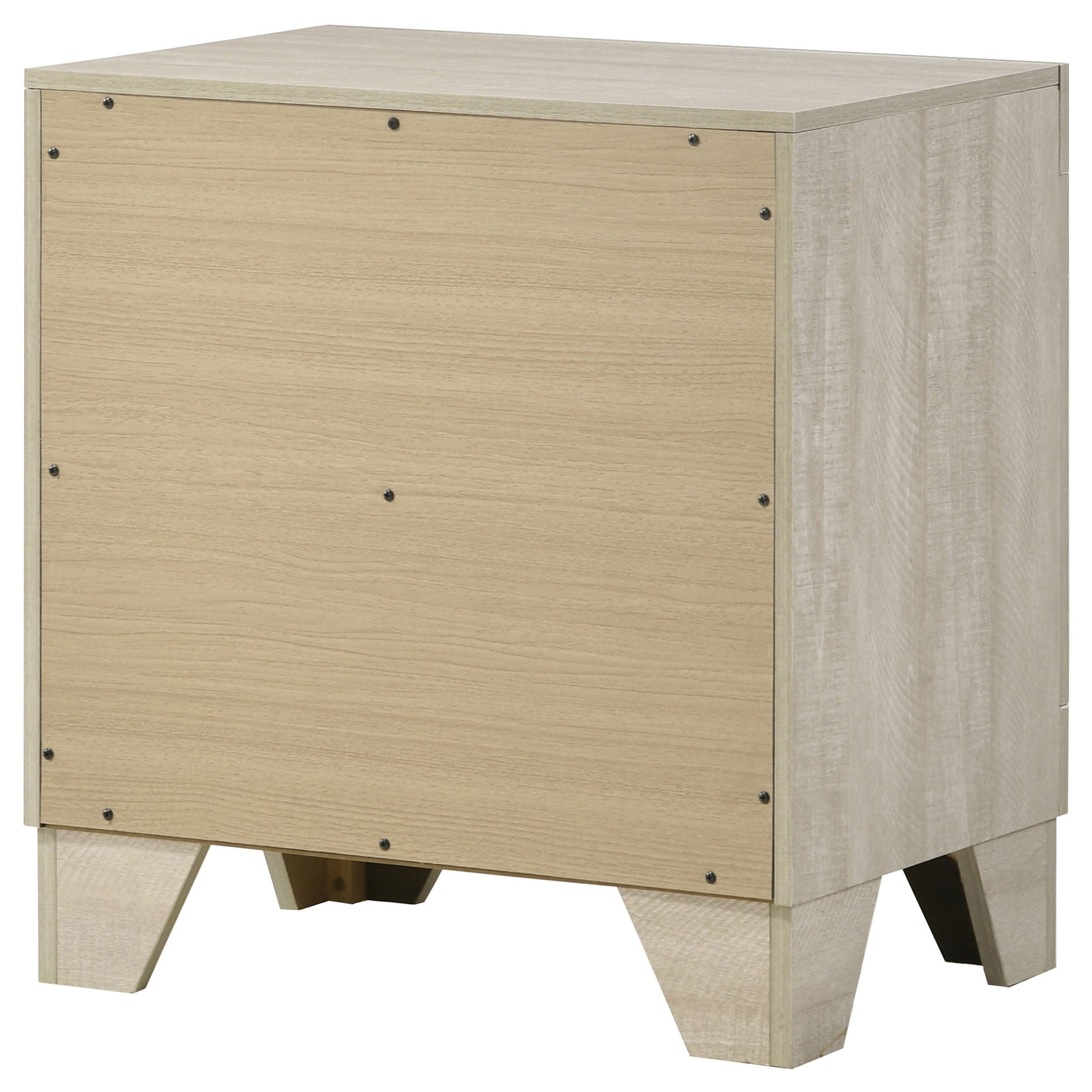 Trenton 2-drawer Nightstand Bedside Table Rustic Cream - Tampa Furniture Outlet