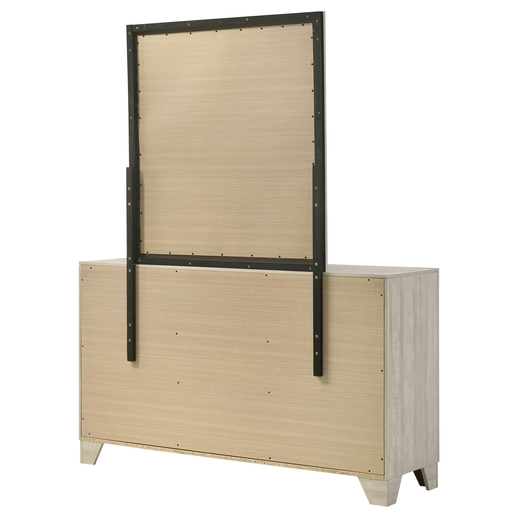 Trenton 6-drawer Bedroom Dresser With Mirror Rustic Cream - Tampa Furniture Outlet