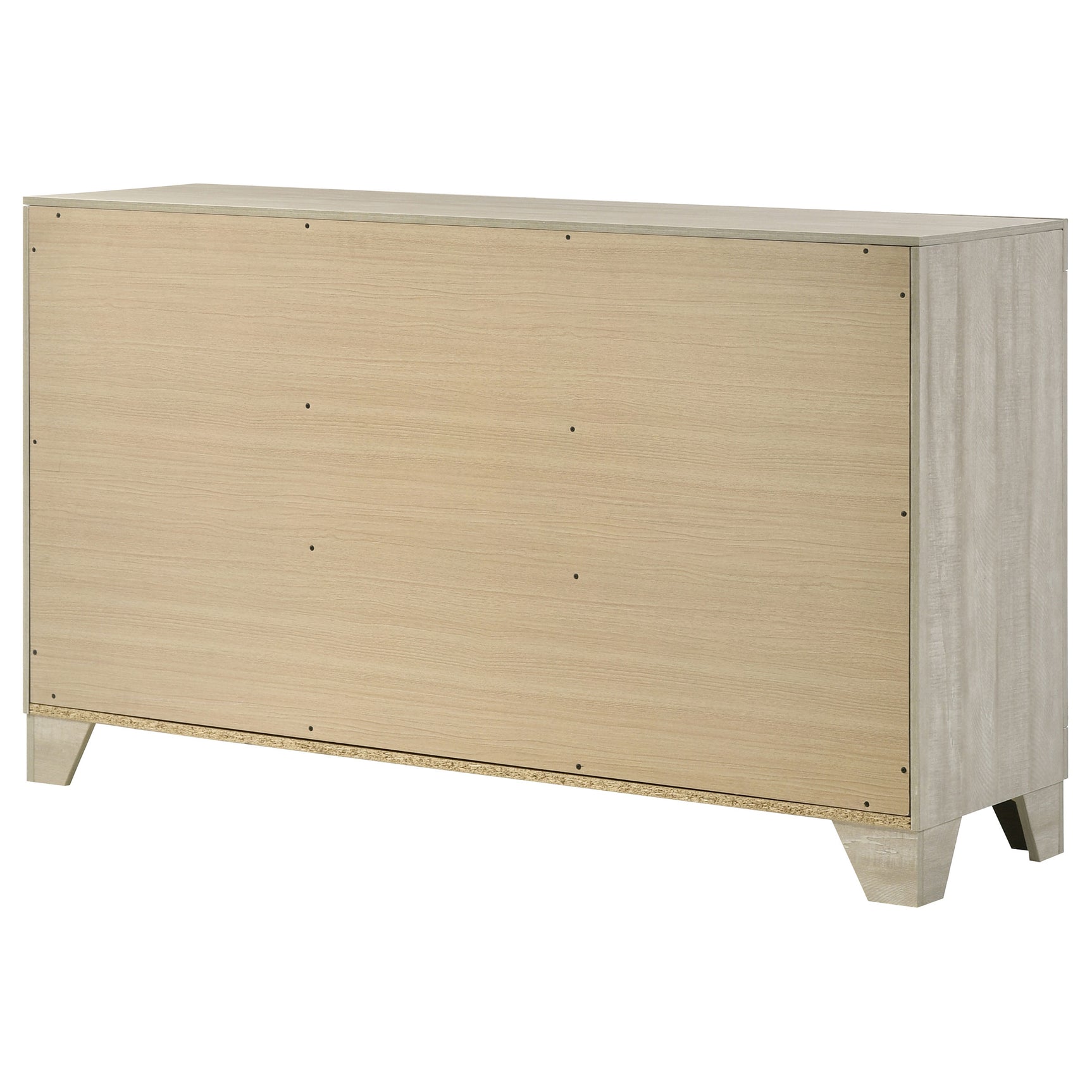 Trenton 6-drawer Bedroom Dresser Rustic Cream - Tampa Furniture Outlet