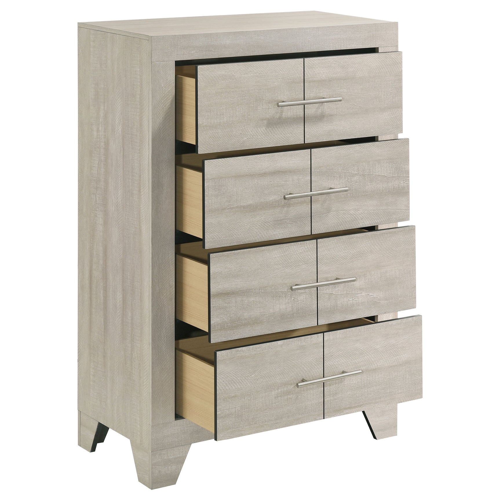 Trenton 4-drawer Bedroom Chest of Drawers Rustic Cream - Tampa Furniture Outlet