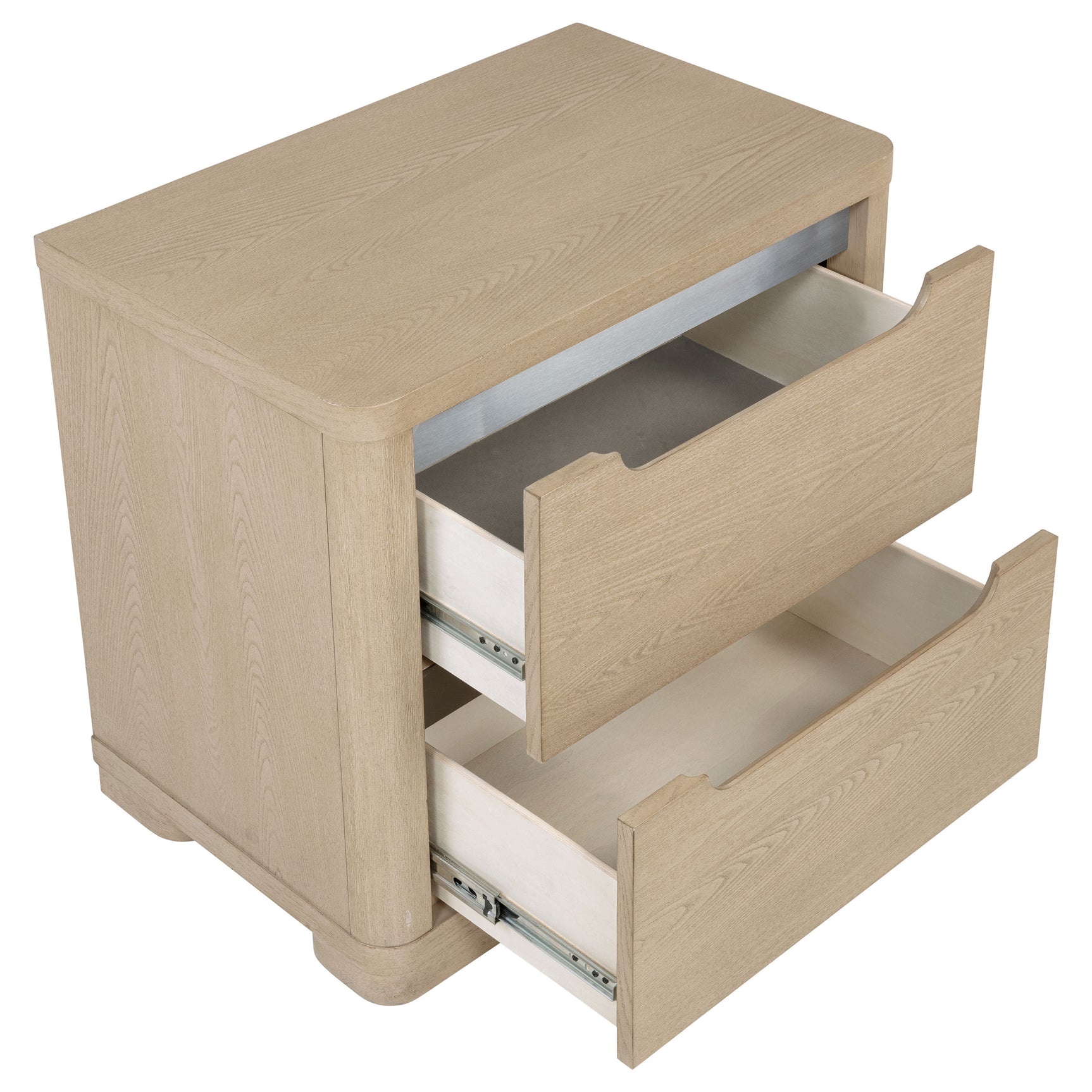 Ladera 2-drawer Nightstand Bedside Table Light Elm - Tampa Furniture Outlet