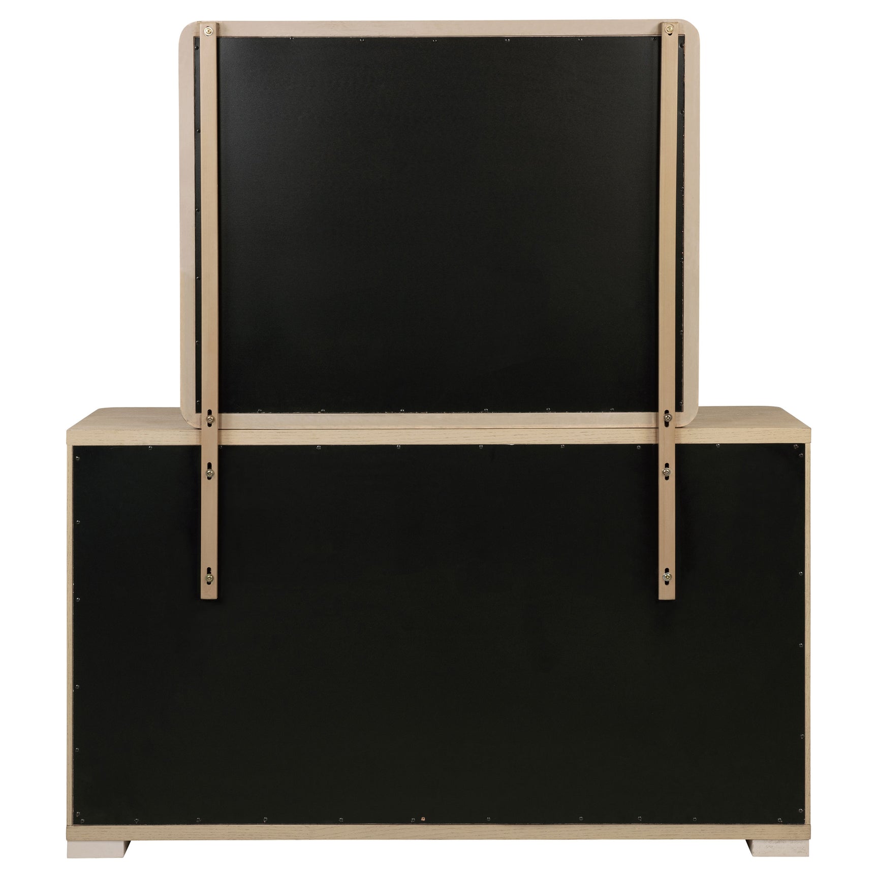 Ladera 6-drawer Bedroom Dresser and Mirror Light Elm - Tampa Furniture Outlet