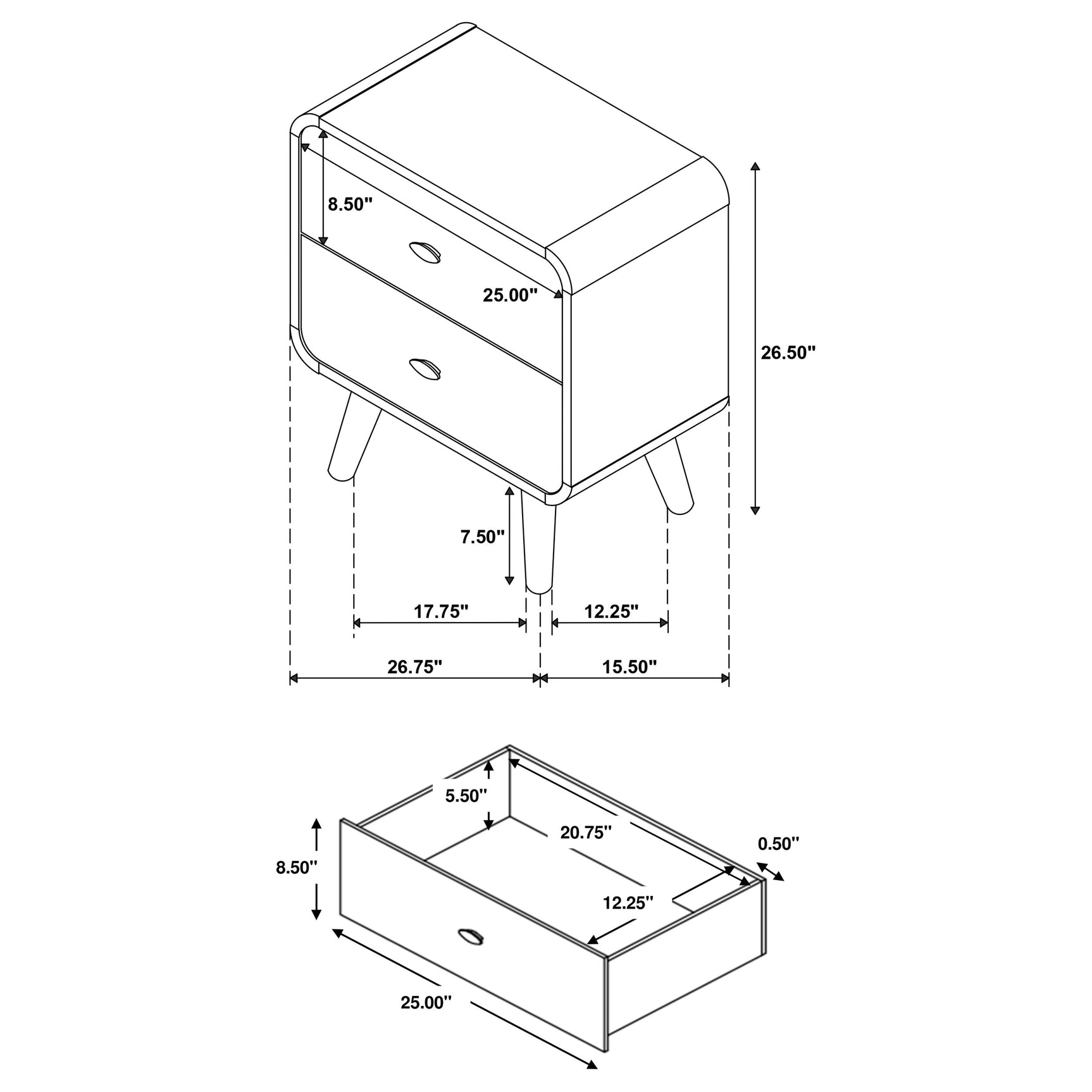 Robyn 5-piece California King Bedroom Set Light Ash - Tampa Furniture Outlet