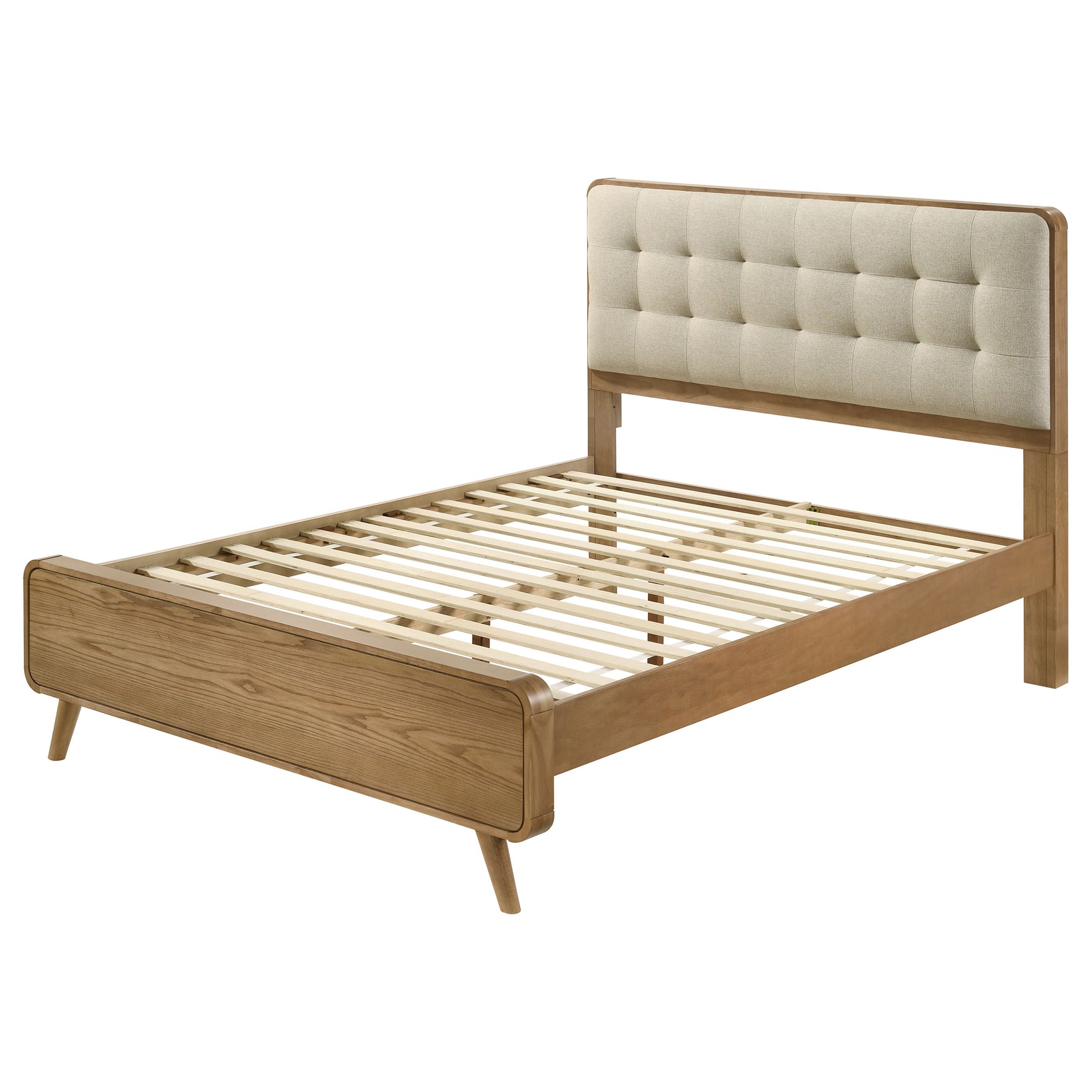 Robyn Wood California King Platform Bed Light Ash - Tampa Furniture Outlet