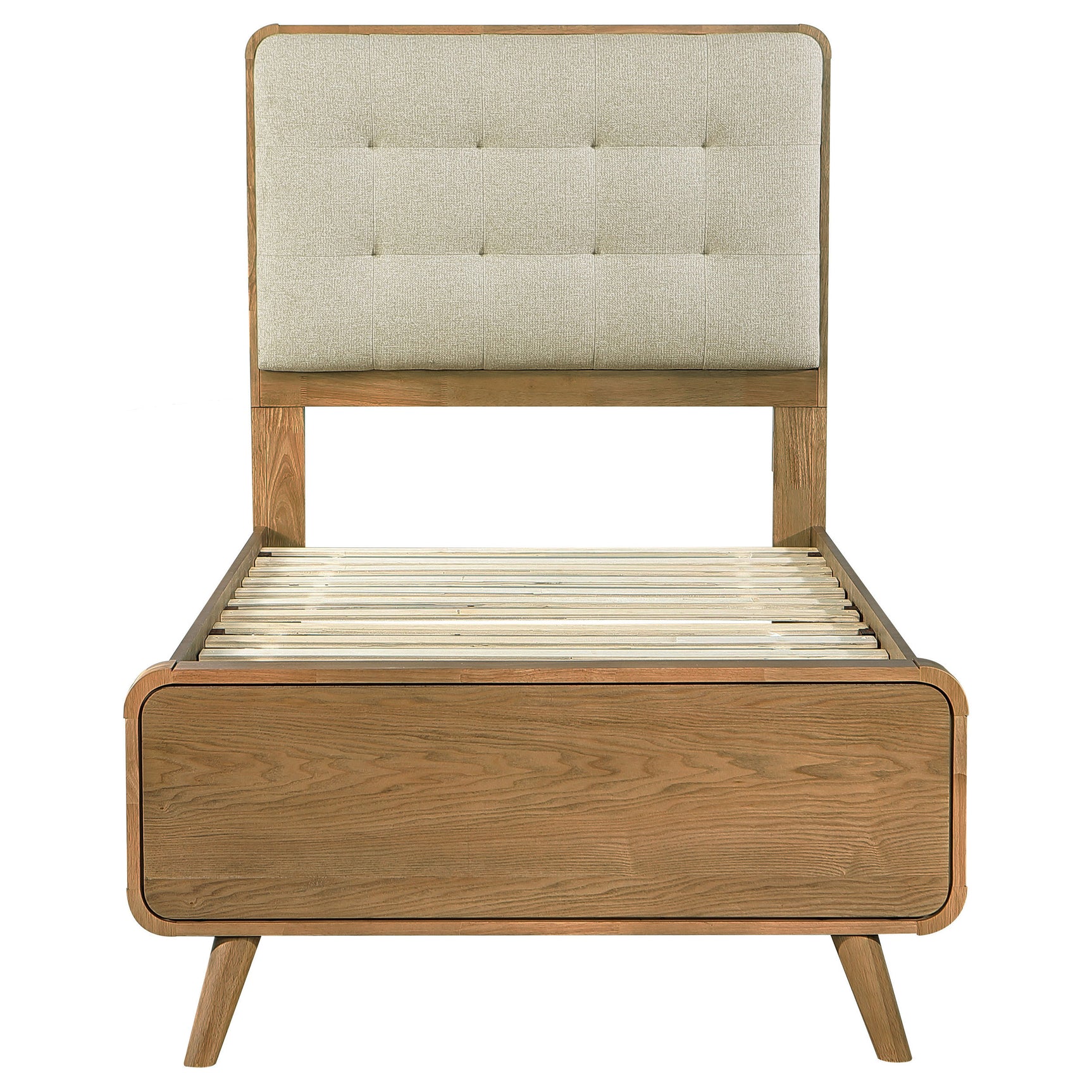 Robyn Wood Twin Platform Bed Light Ash - Tampa Furniture Outlet