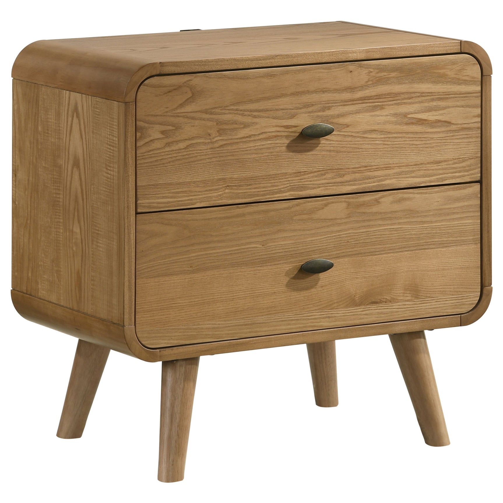 Tampa Furniture Outlet - Coaster - Robyn 2-drawer Nightstand Bedside Table Light Ash - 225092