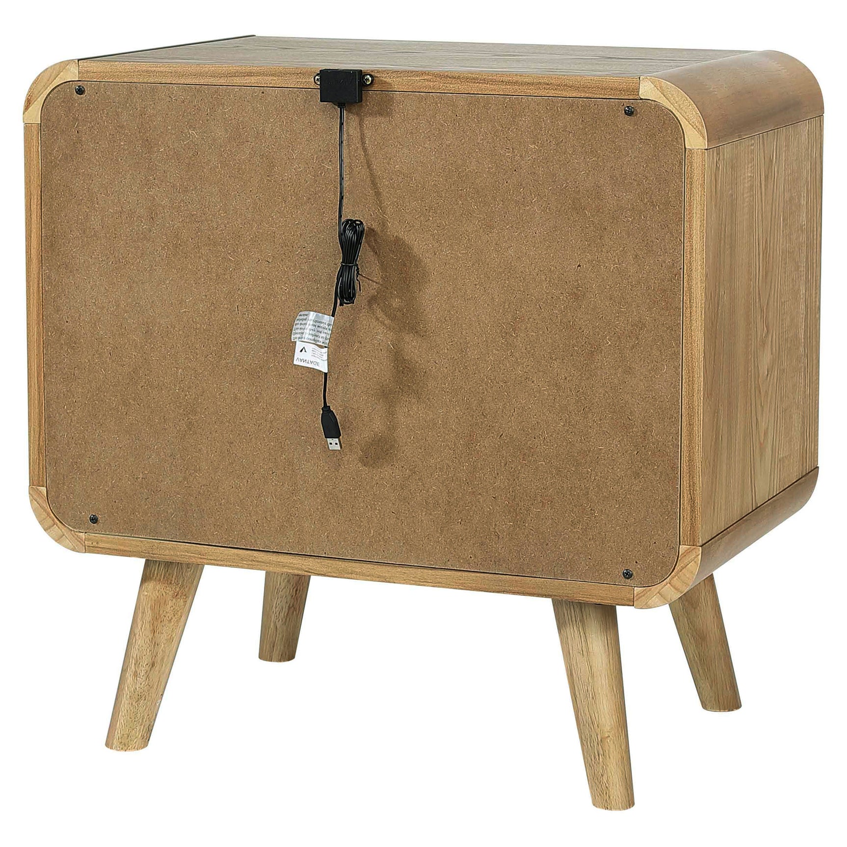 Robyn 2-drawer Nightstand Bedside Table Light Ash - Tampa Furniture Outlet
