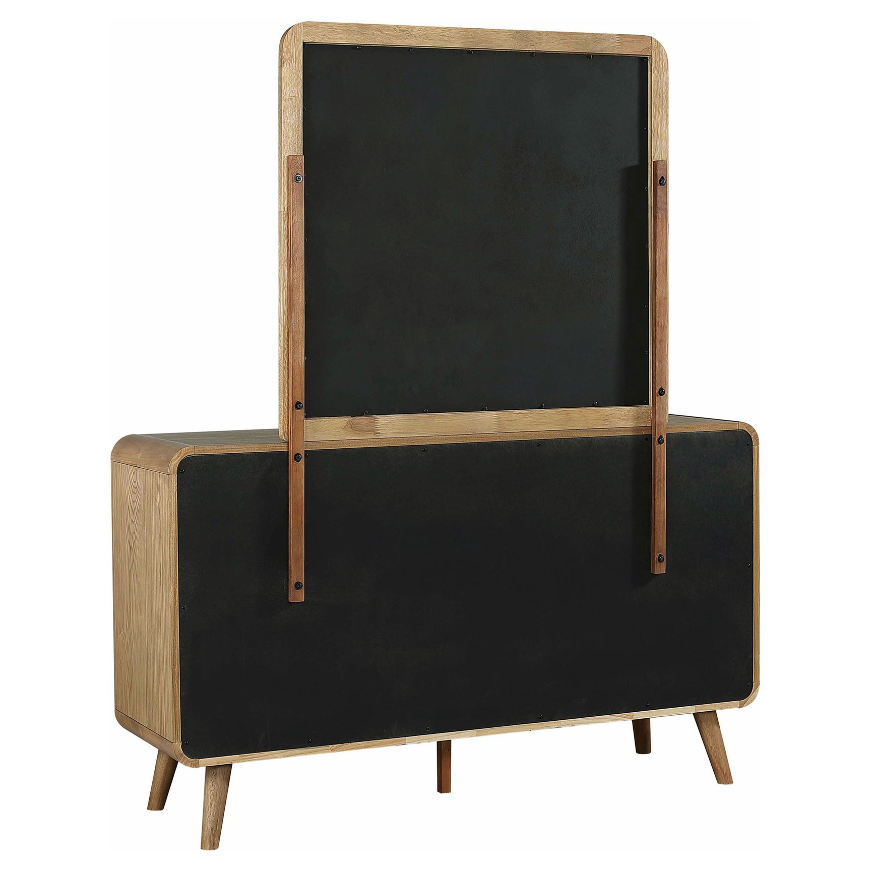Robyn 6-drawer Bedroom Dresser and Mirror Light Ash - Tampa Furniture Outlet