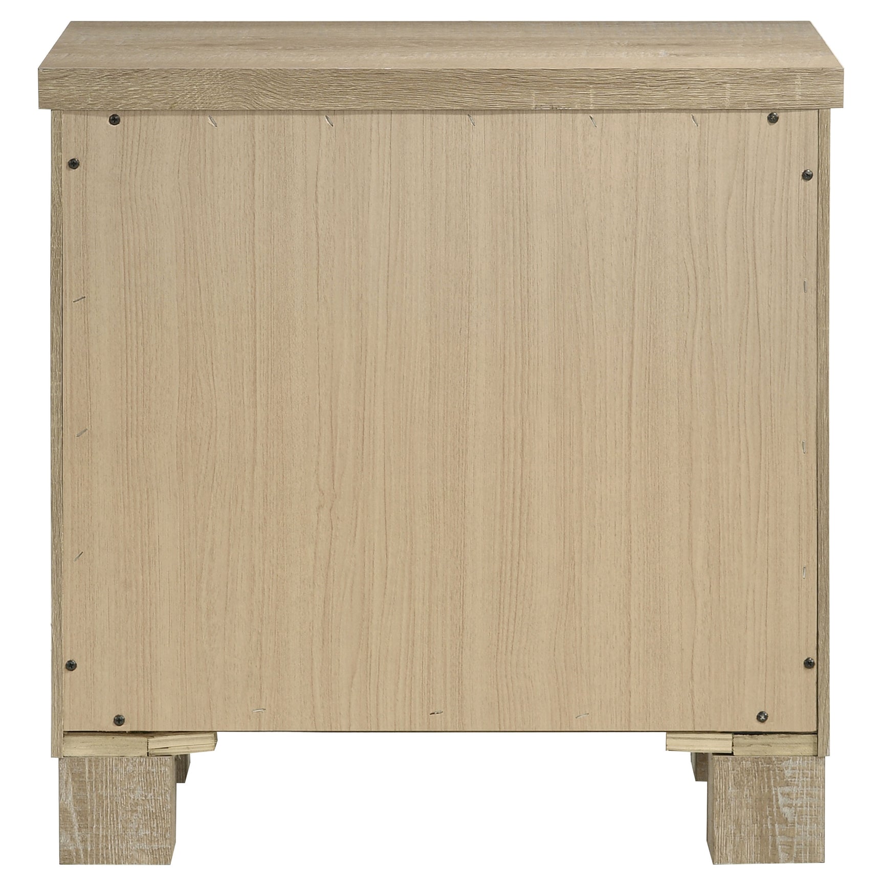 Oakglen 2-drawer Nightstand Bedside Table Weathered Oak - Tampa Furniture Outlet