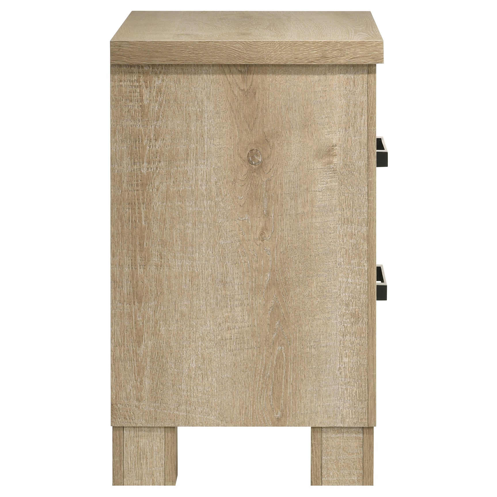 Oakglen 2-drawer Nightstand Bedside Table Weathered Oak - Tampa Furniture Outlet
