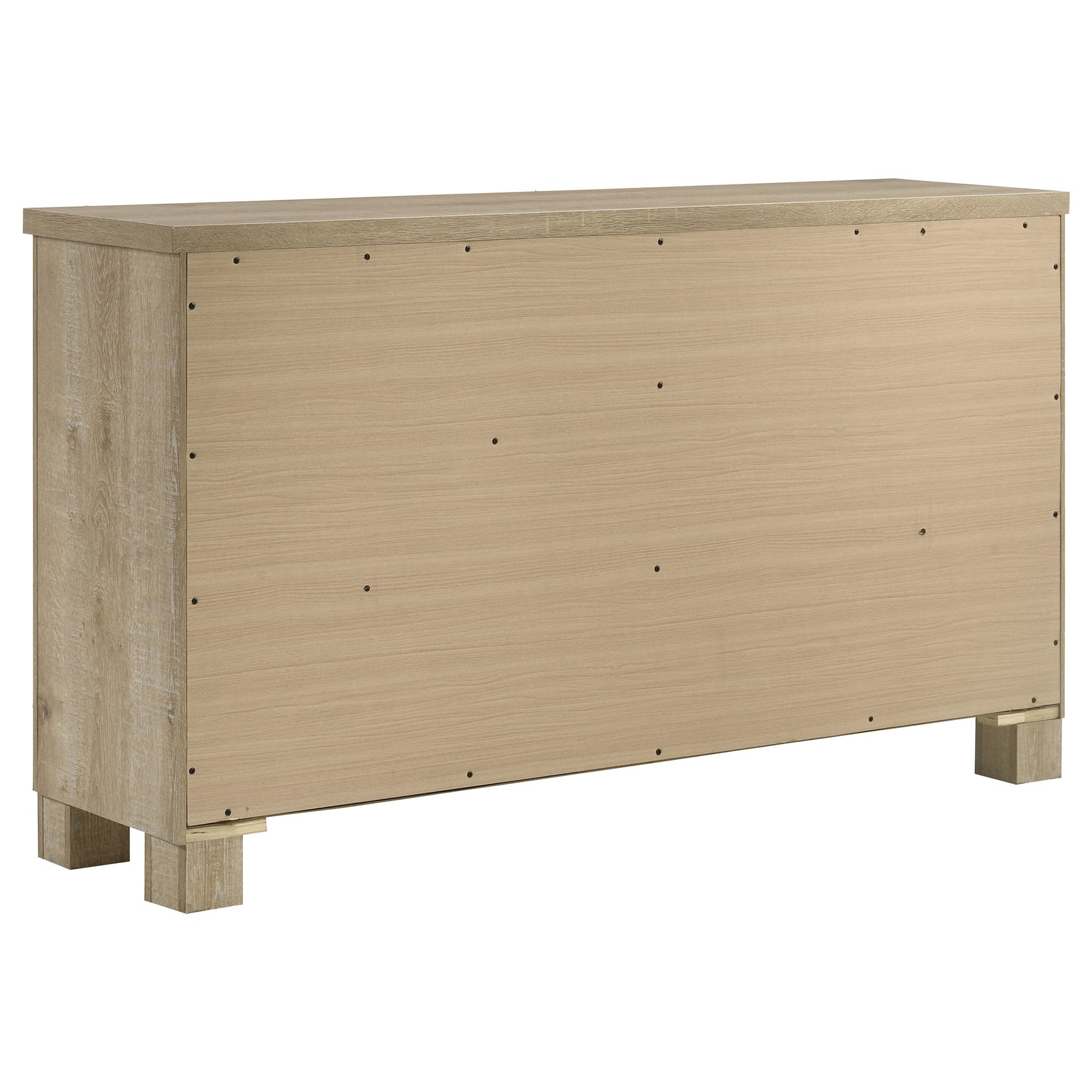 Oakglen 6-drawer Bedroom Dresser Weathered Oak - Tampa Furniture Outlet