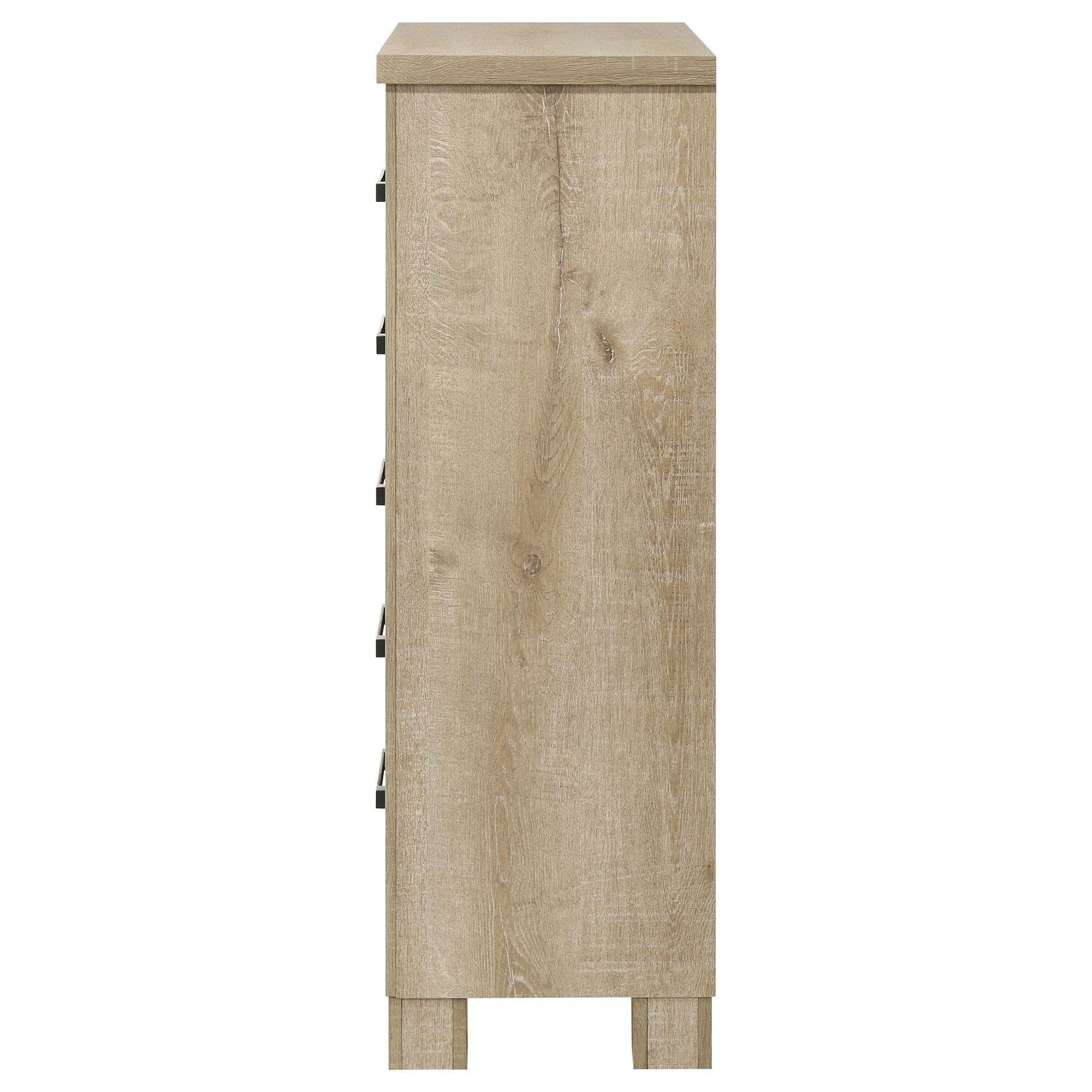 Oakglen 5-drawer Bedroom Chest of Drawers Weathered Oak - Tampa Furniture Outlet