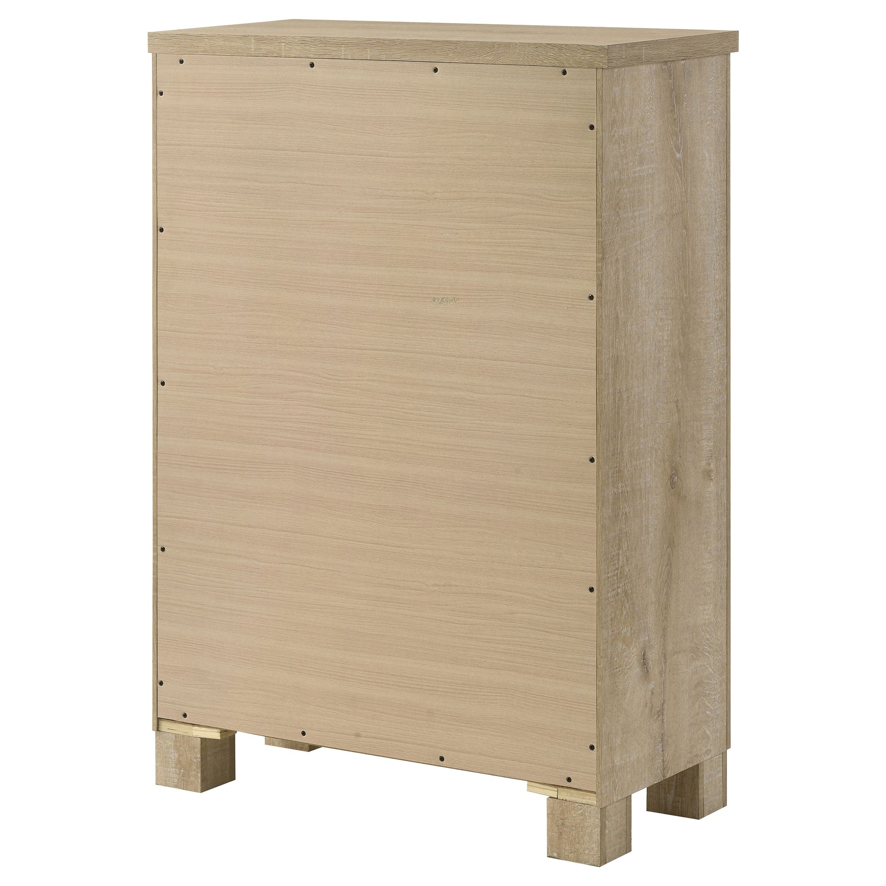 Oakglen 5-drawer Bedroom Chest of Drawers Weathered Oak - Tampa Furniture Outlet